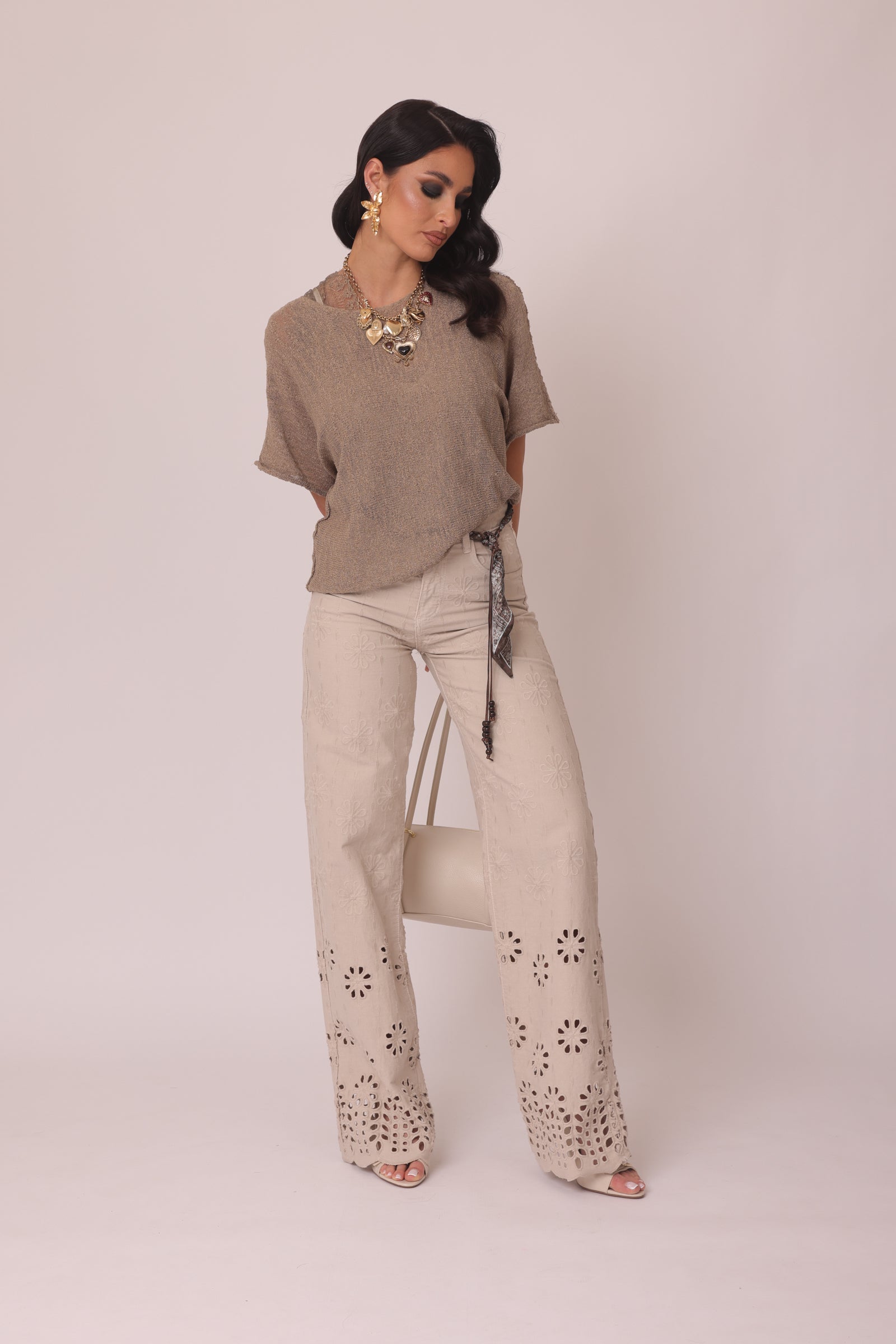 Pantalone Lulu beige|Colore:Beige