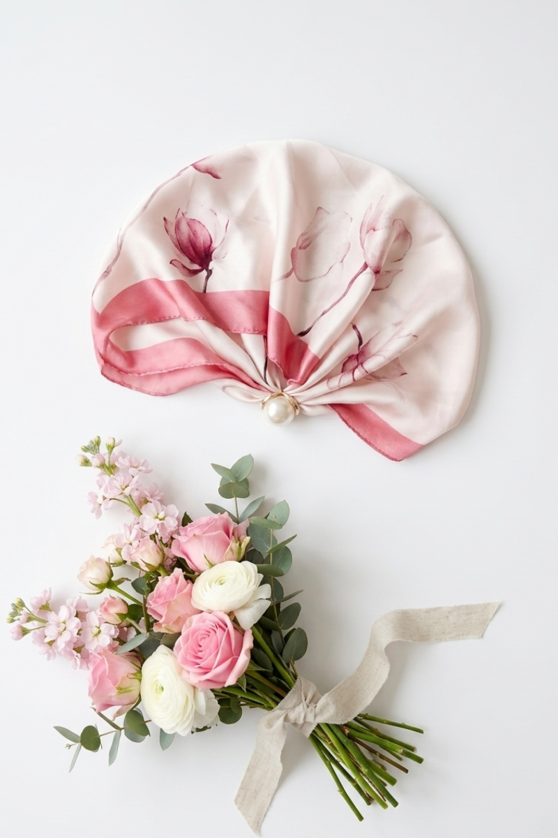 Foulard Flower rosa|Colore:Rosa