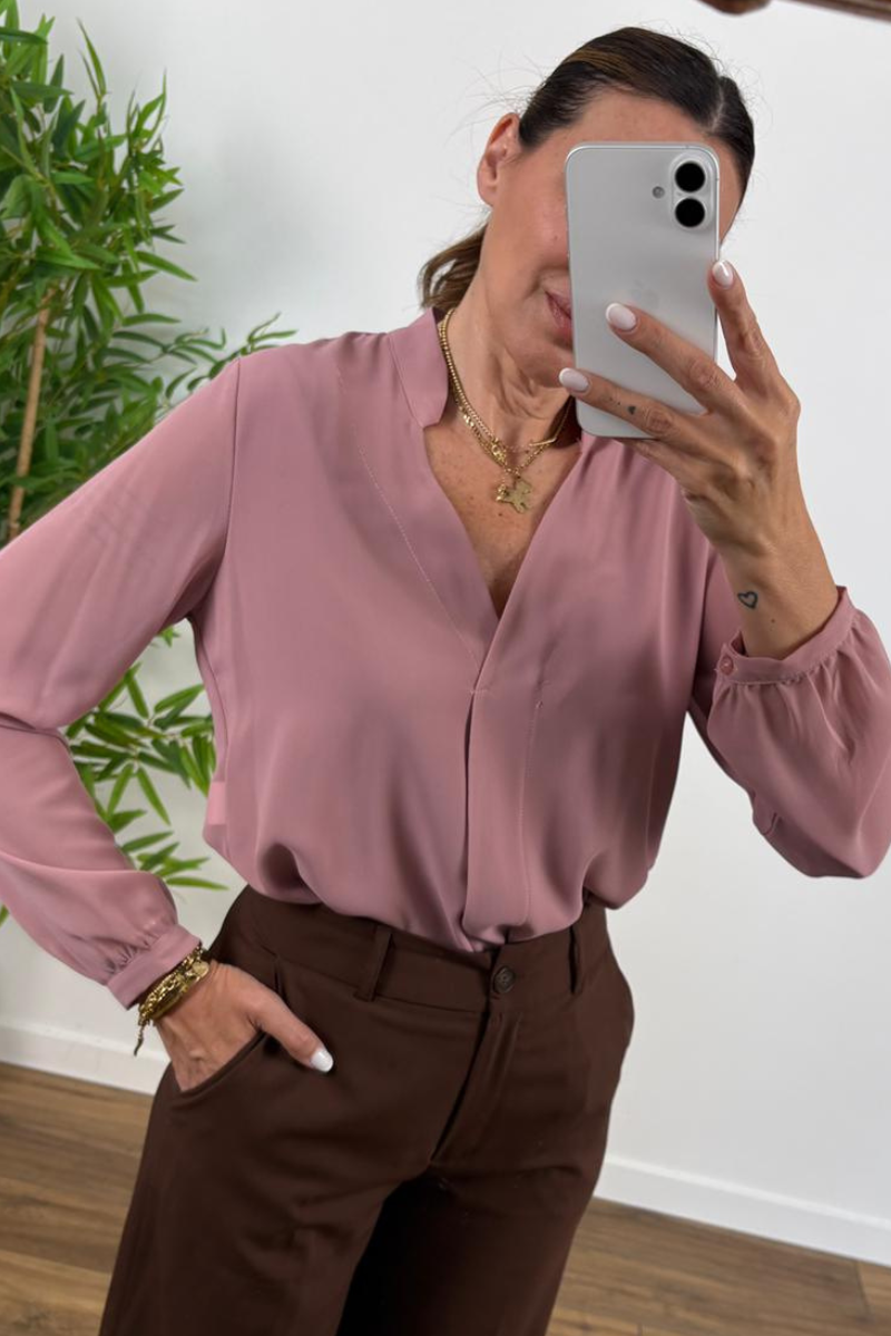 Blusa Corine rosa antico|Colore:Rosa antico