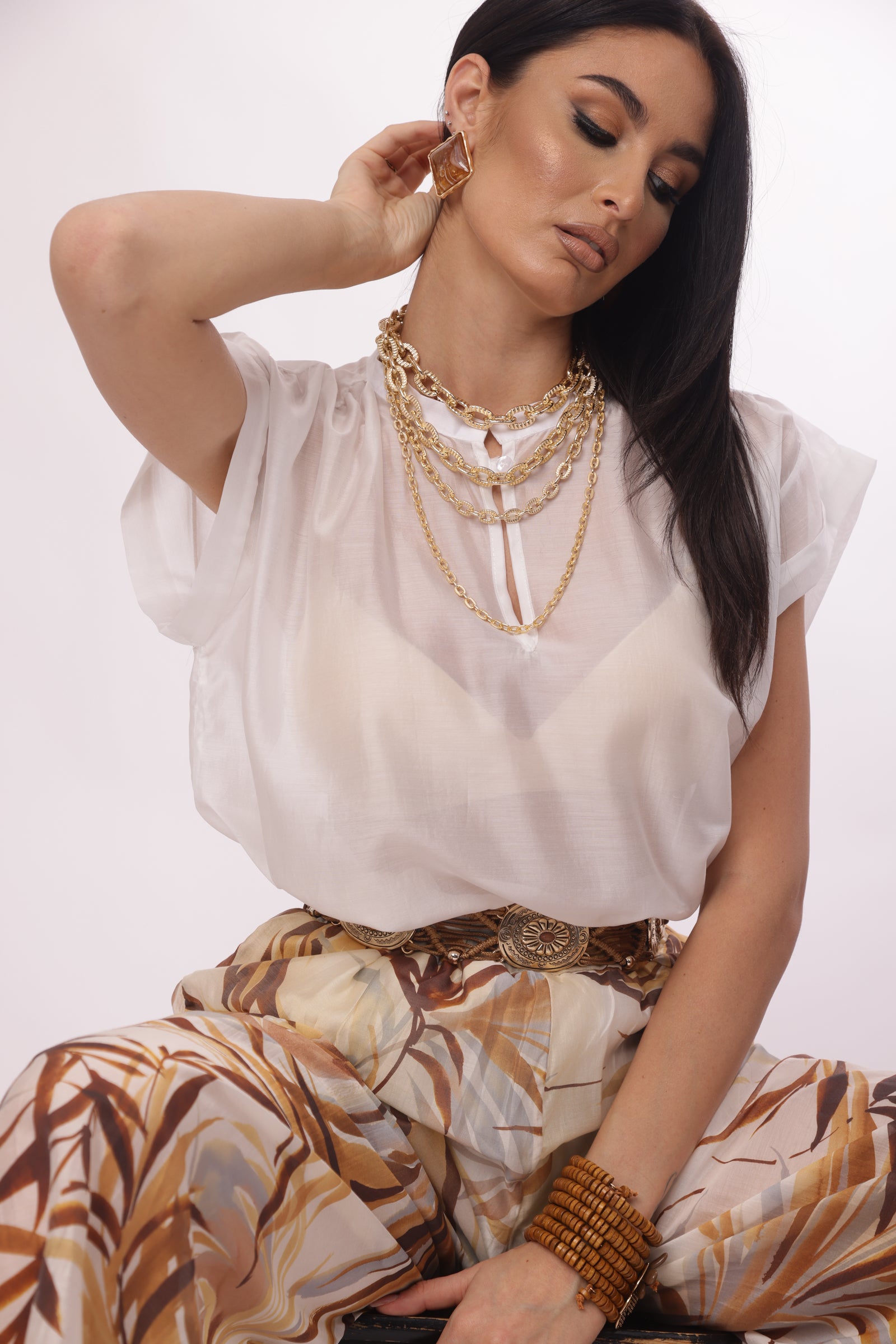 Blusa Annie Bianco|Colore:Bianco