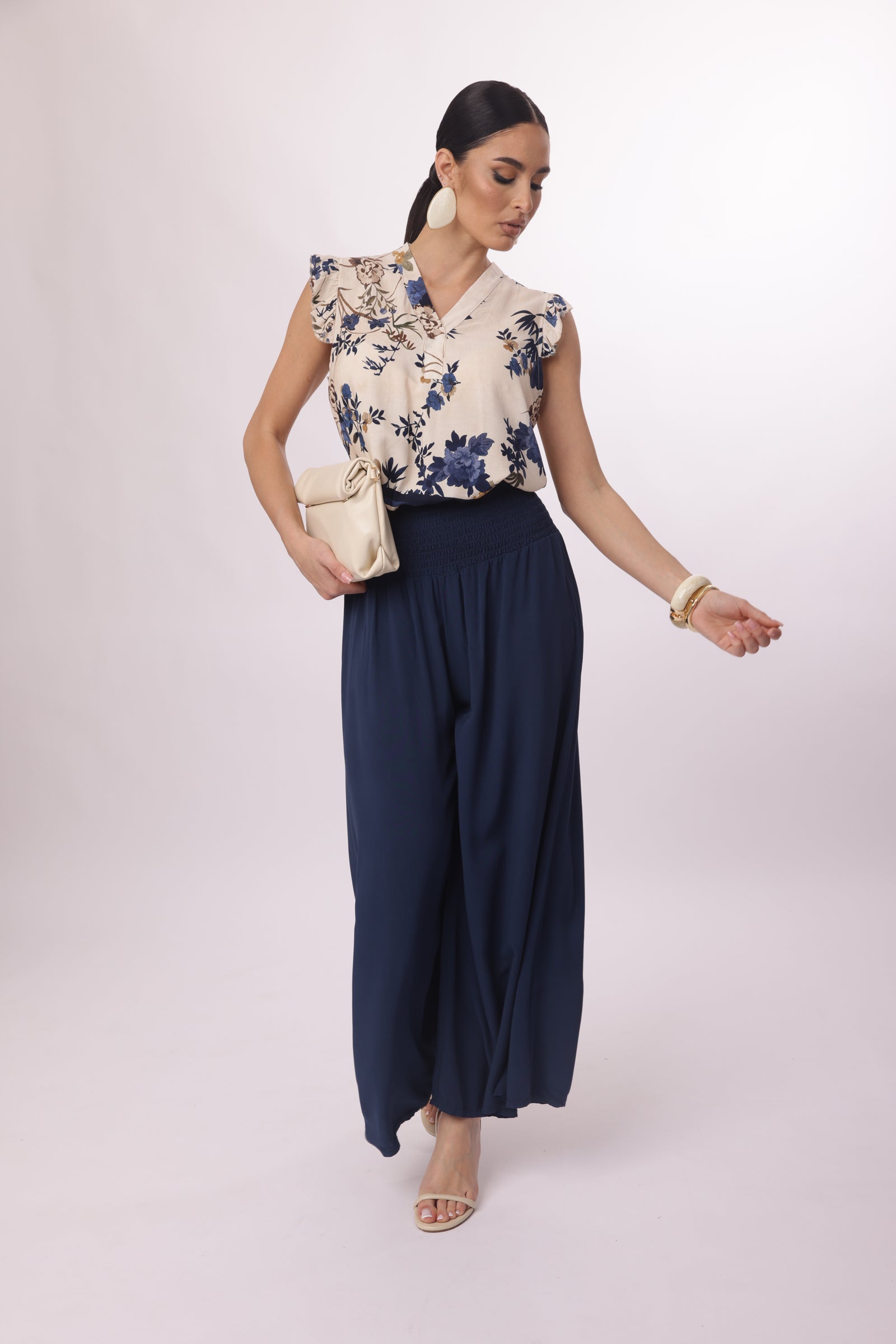 Pantagonna Con Elastico Blu|Colore:Blu