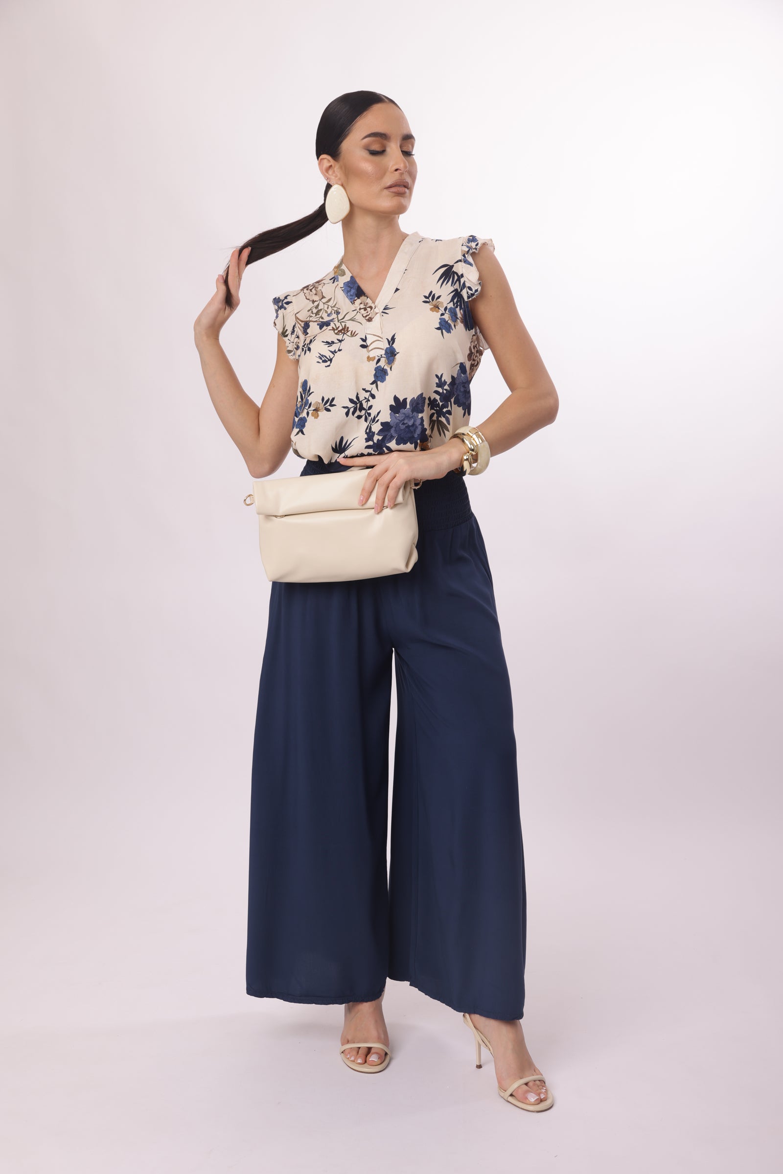 Pantagonna Con Elastico Blu|Colore:Blu