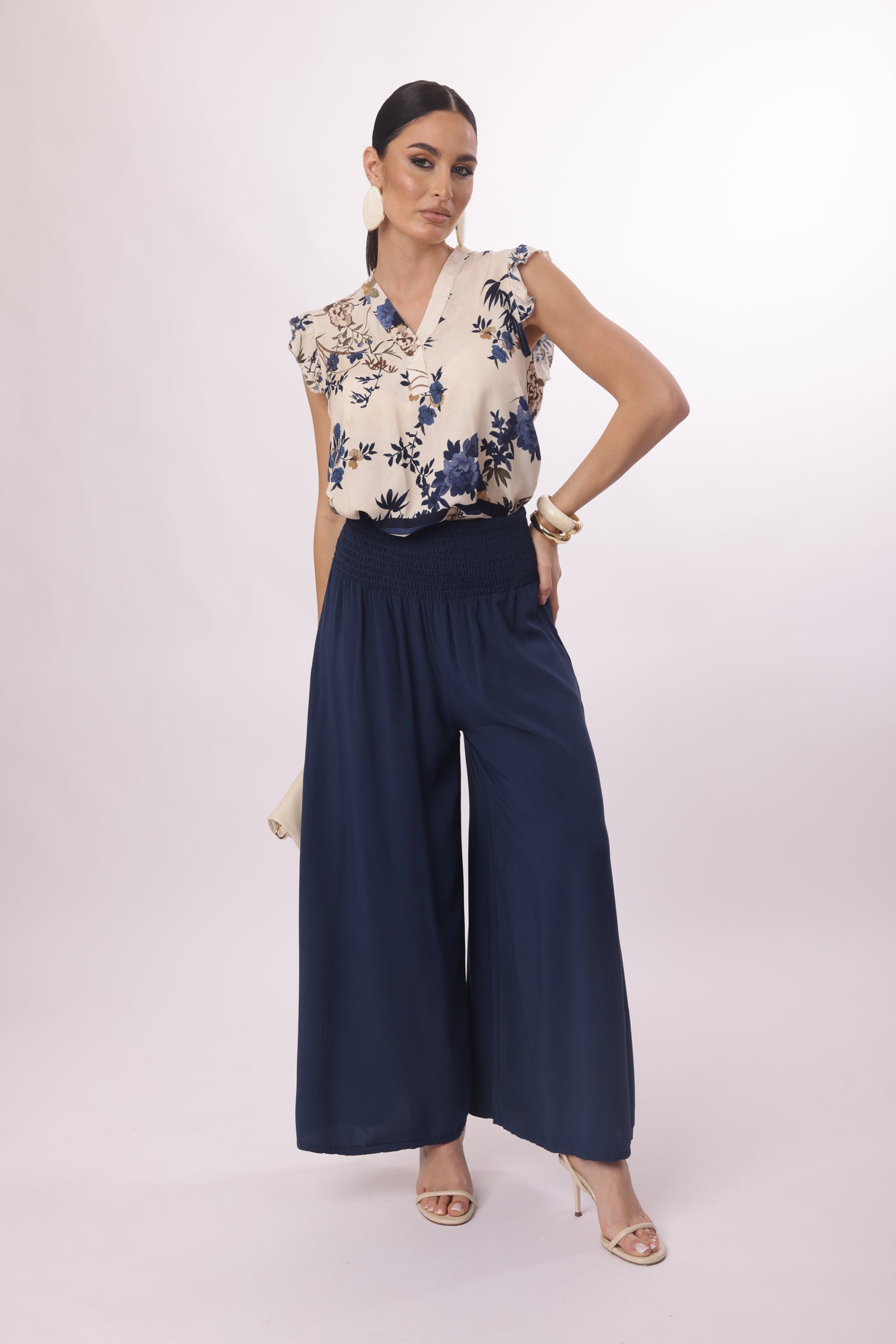 Pantagonna Con Elastico Blu|Colore:Blu