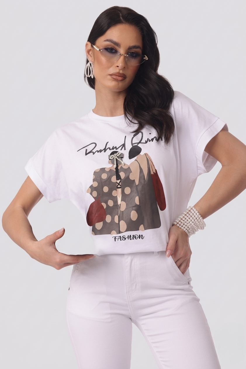 T-Shirt Fashion Testa di moro|Colore:Testa di moro