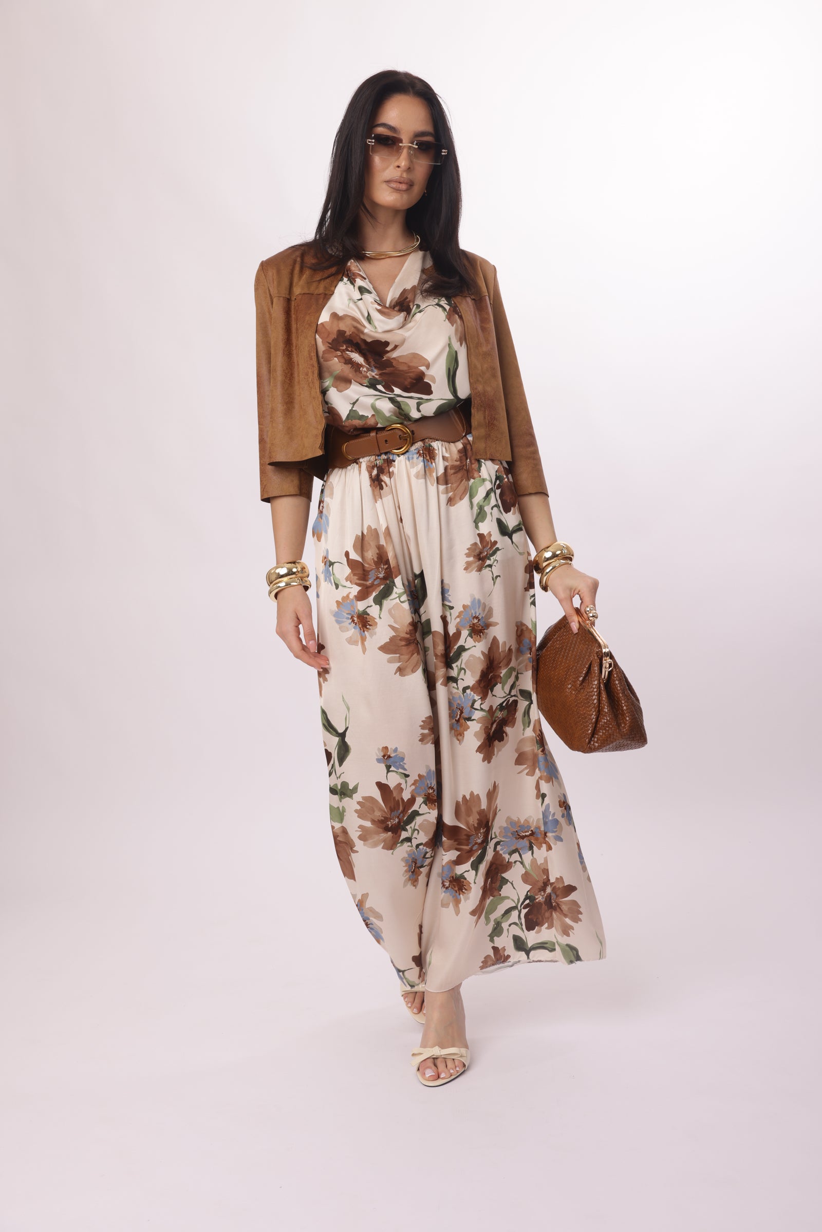 Pantalone Camilla tabacco|Colore:Tabacco