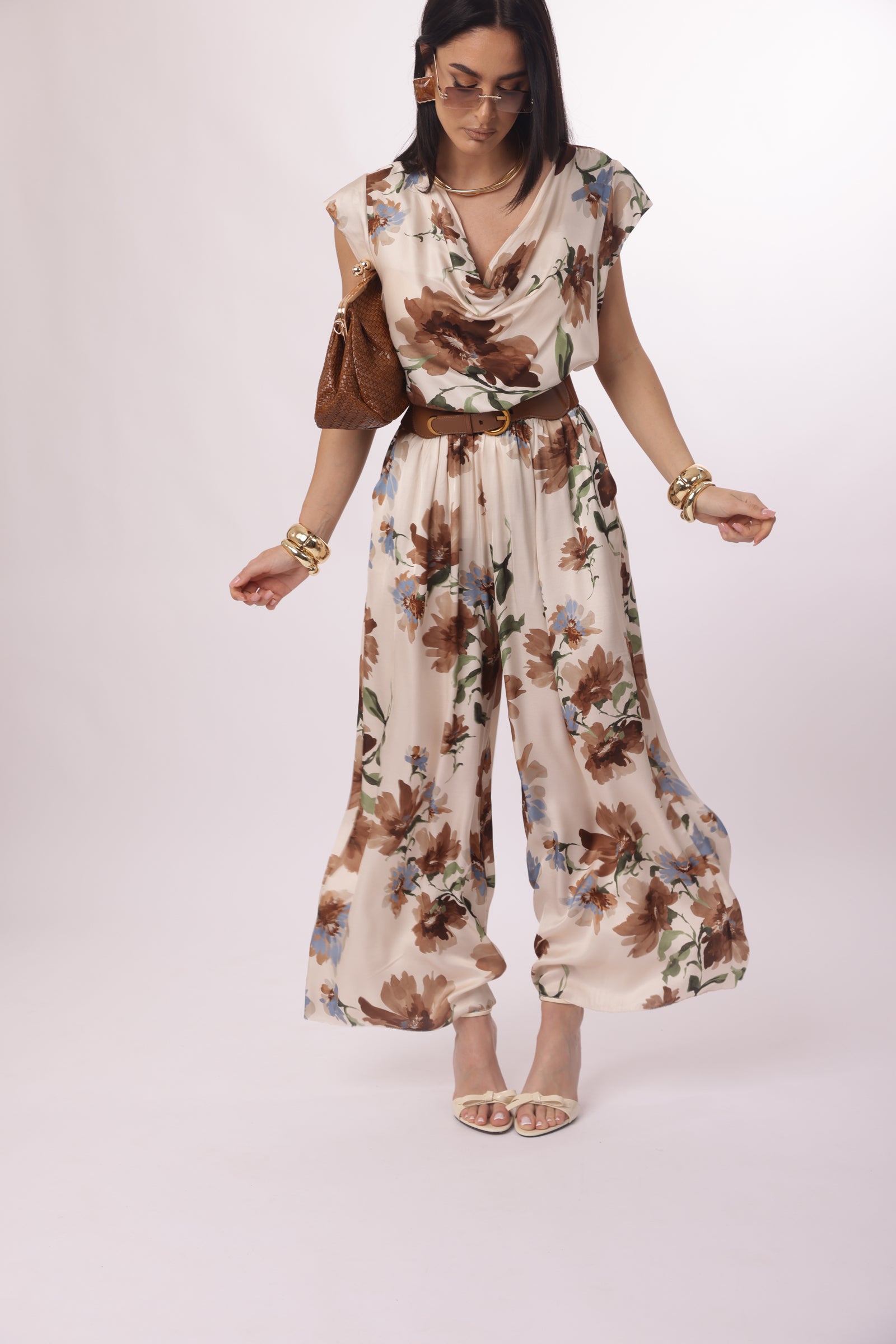Pantalone Camilla tabacco|Colore:Tabacco