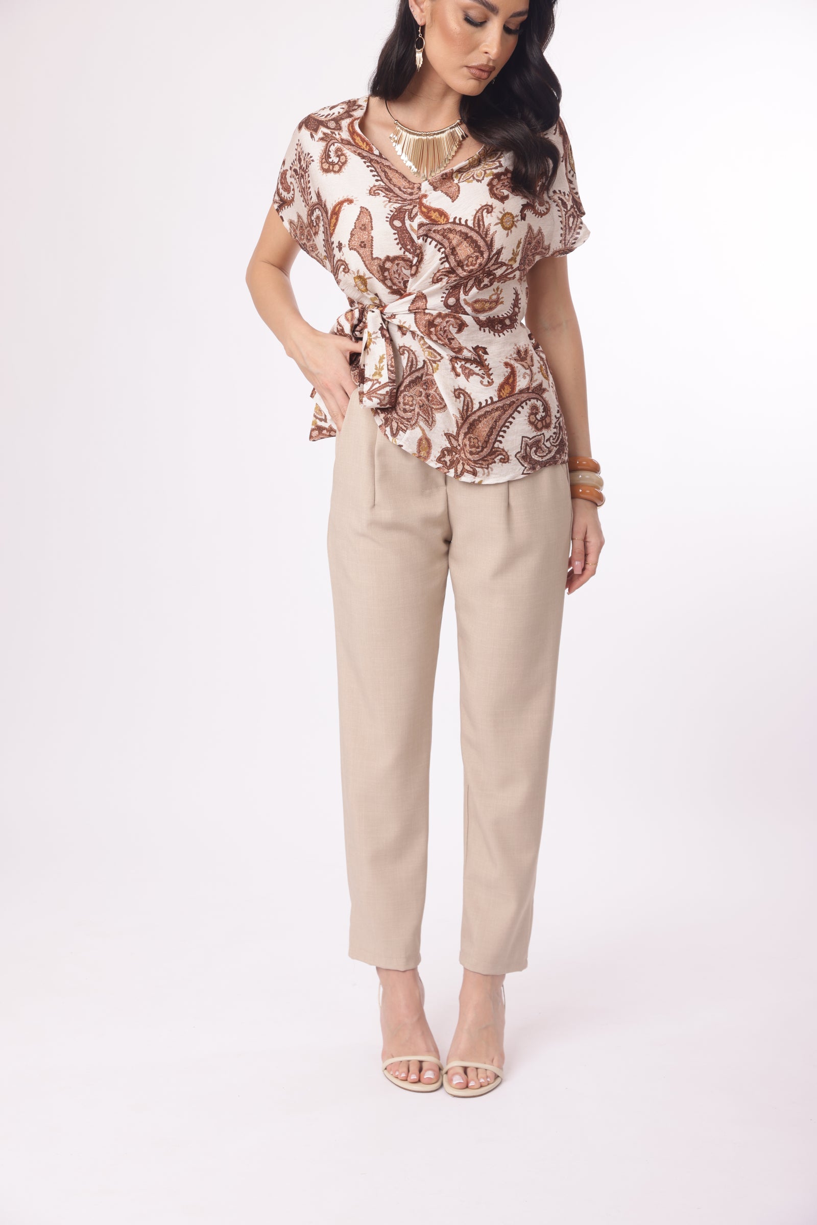 Pantalone Pratico Beige|Colore:Beige