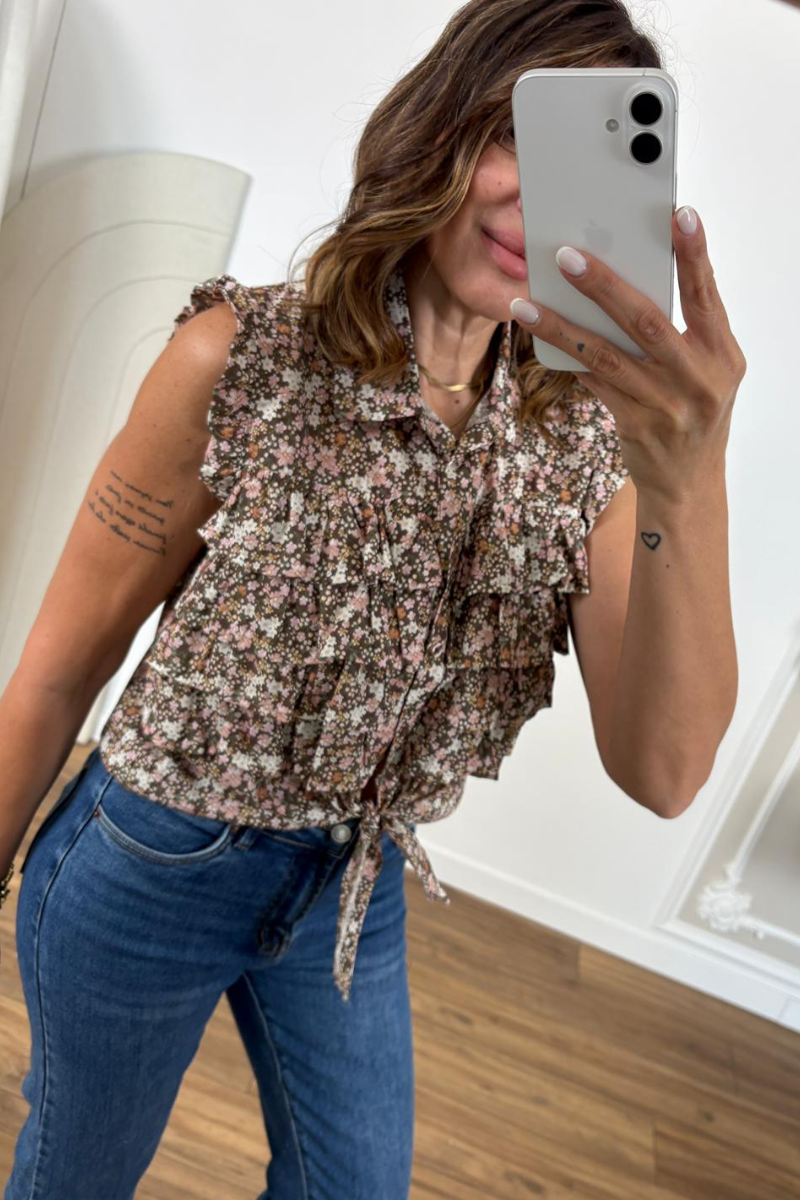 Camicia Flo testa di moro|Colore:Testa di moro