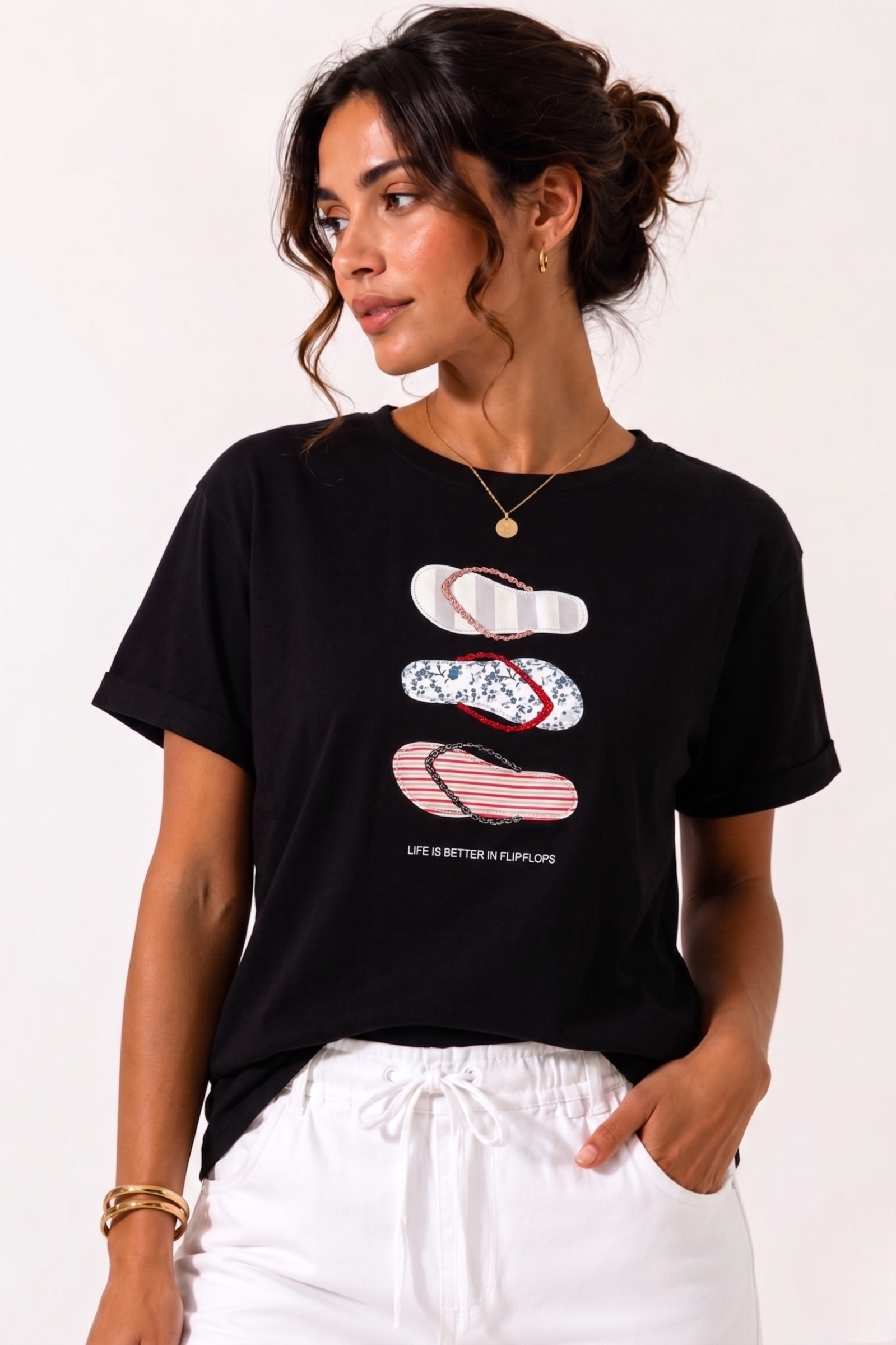 T-Shirt Summer nero|Colore:Nero