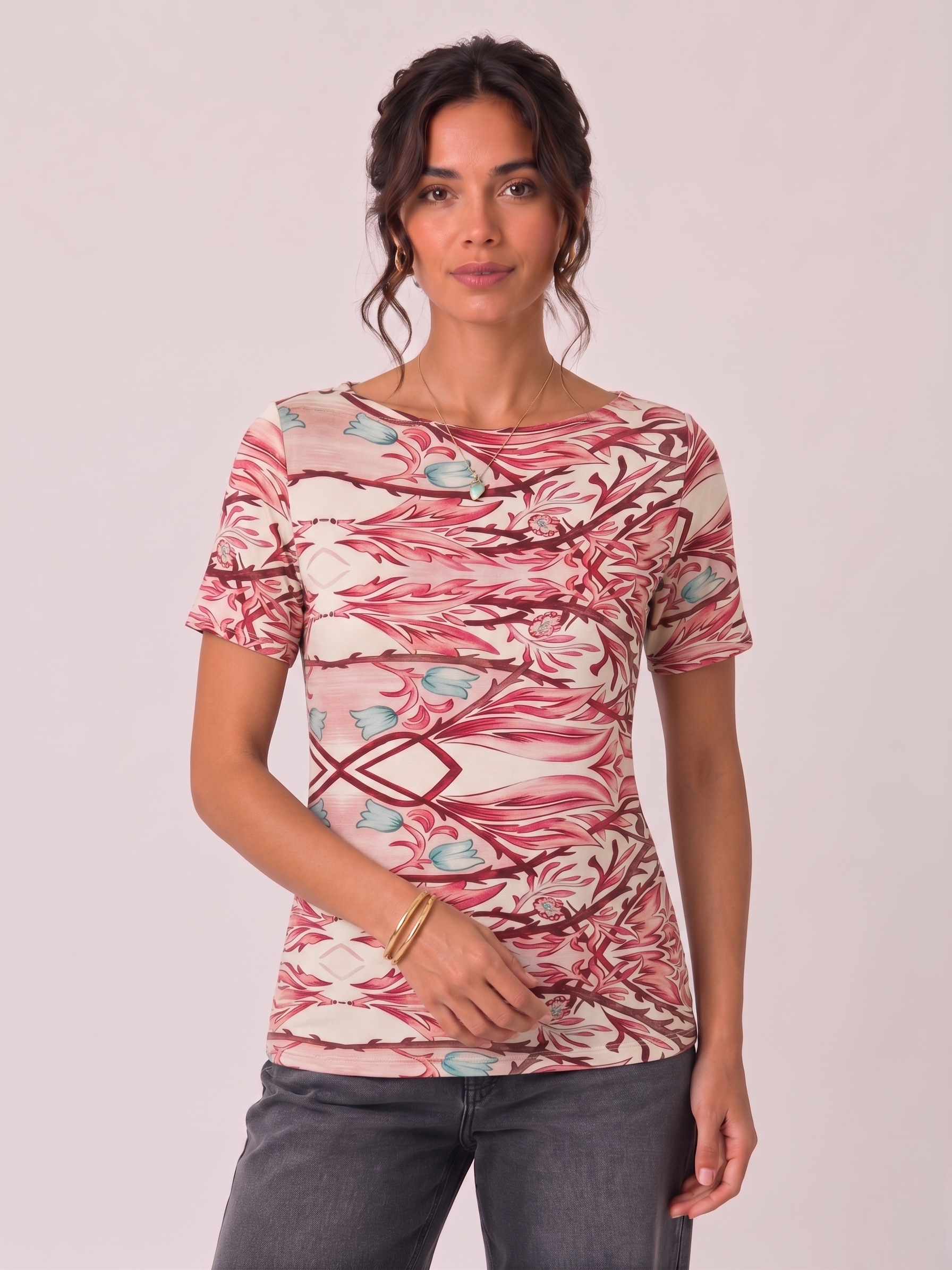 Maglia Scollo Braca Julie Rosa|Colore:Rosa