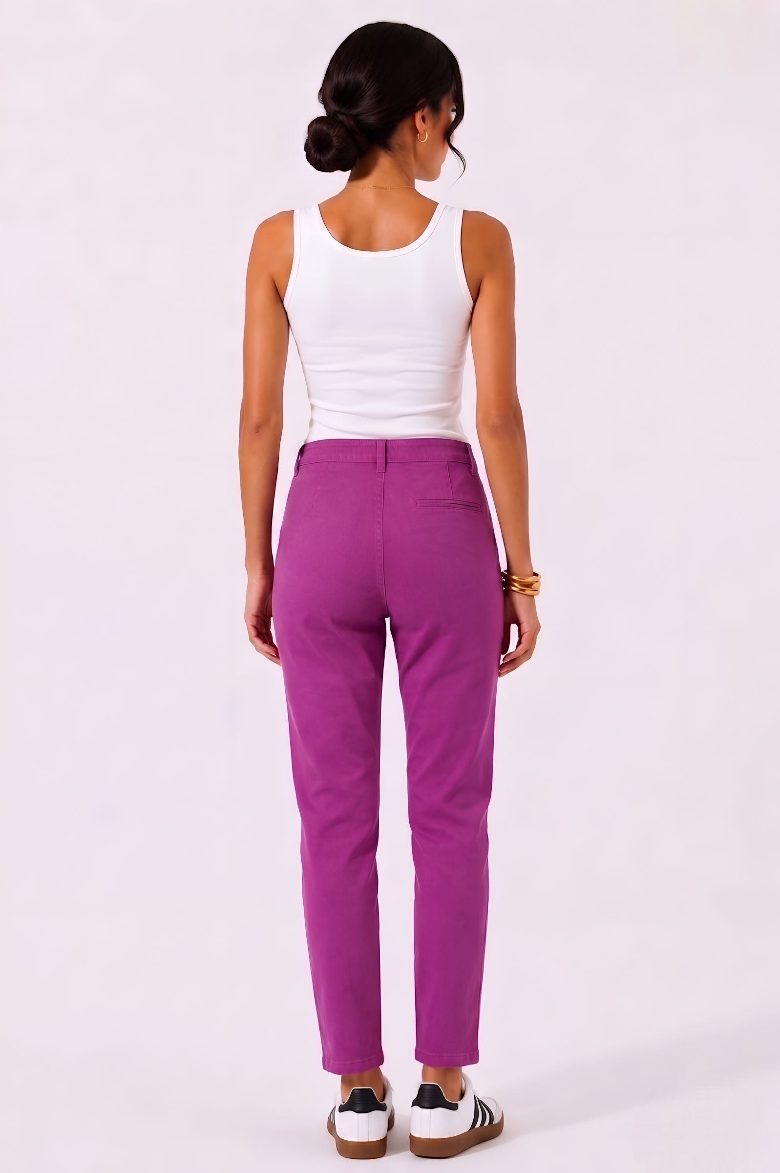 Pantalone Tasca Filo magenta|Colore:Magenta