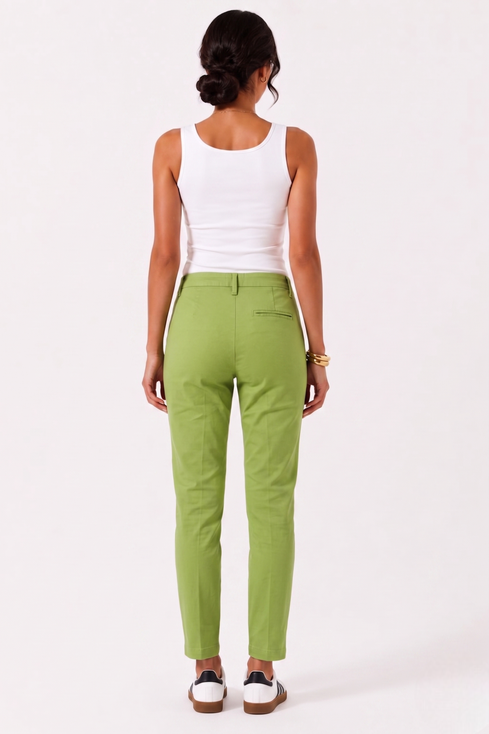 Pantalone Tasca Filo Verde mela|Colore:Verde mela