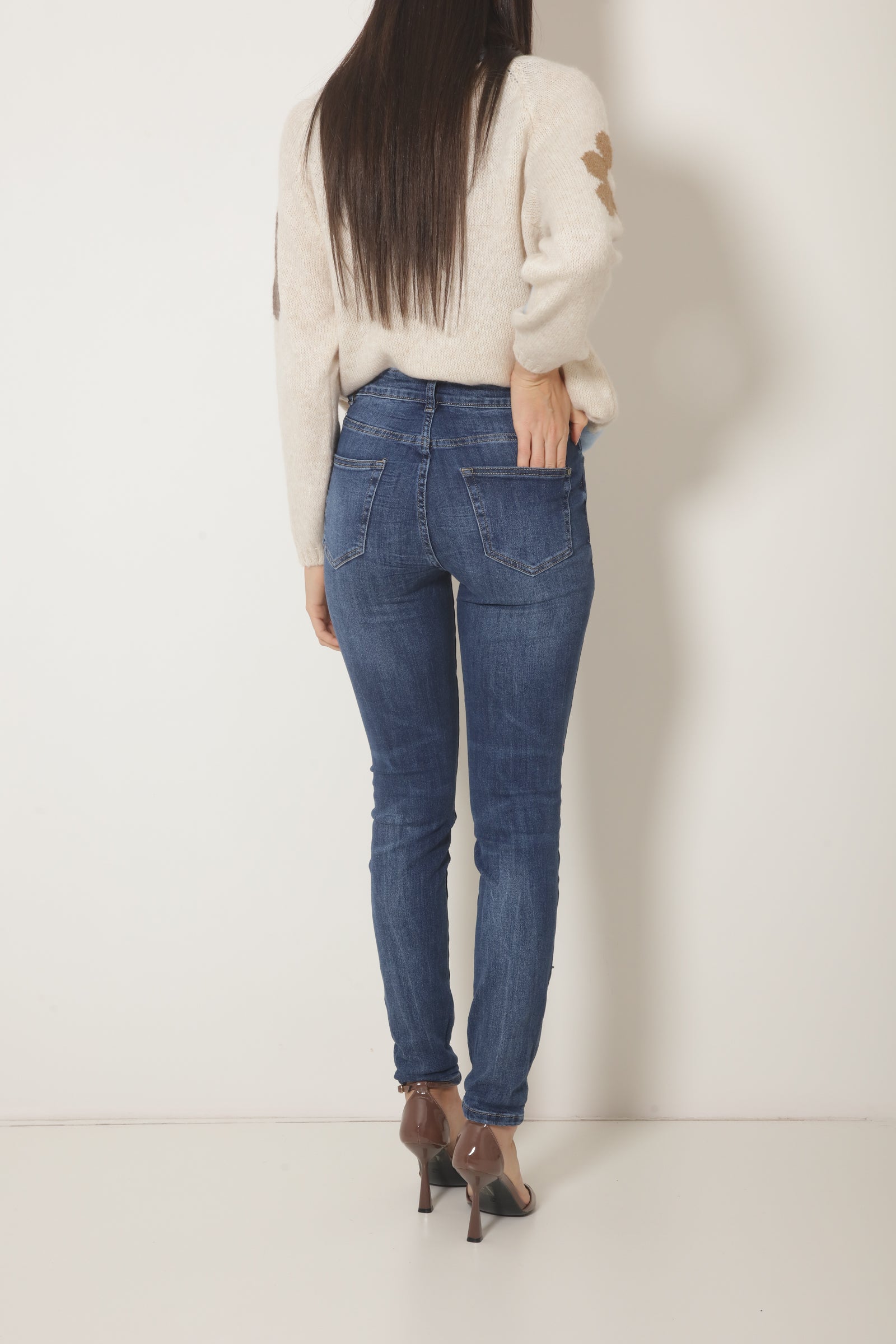 Skinny Push Up denim|Colore:Denim