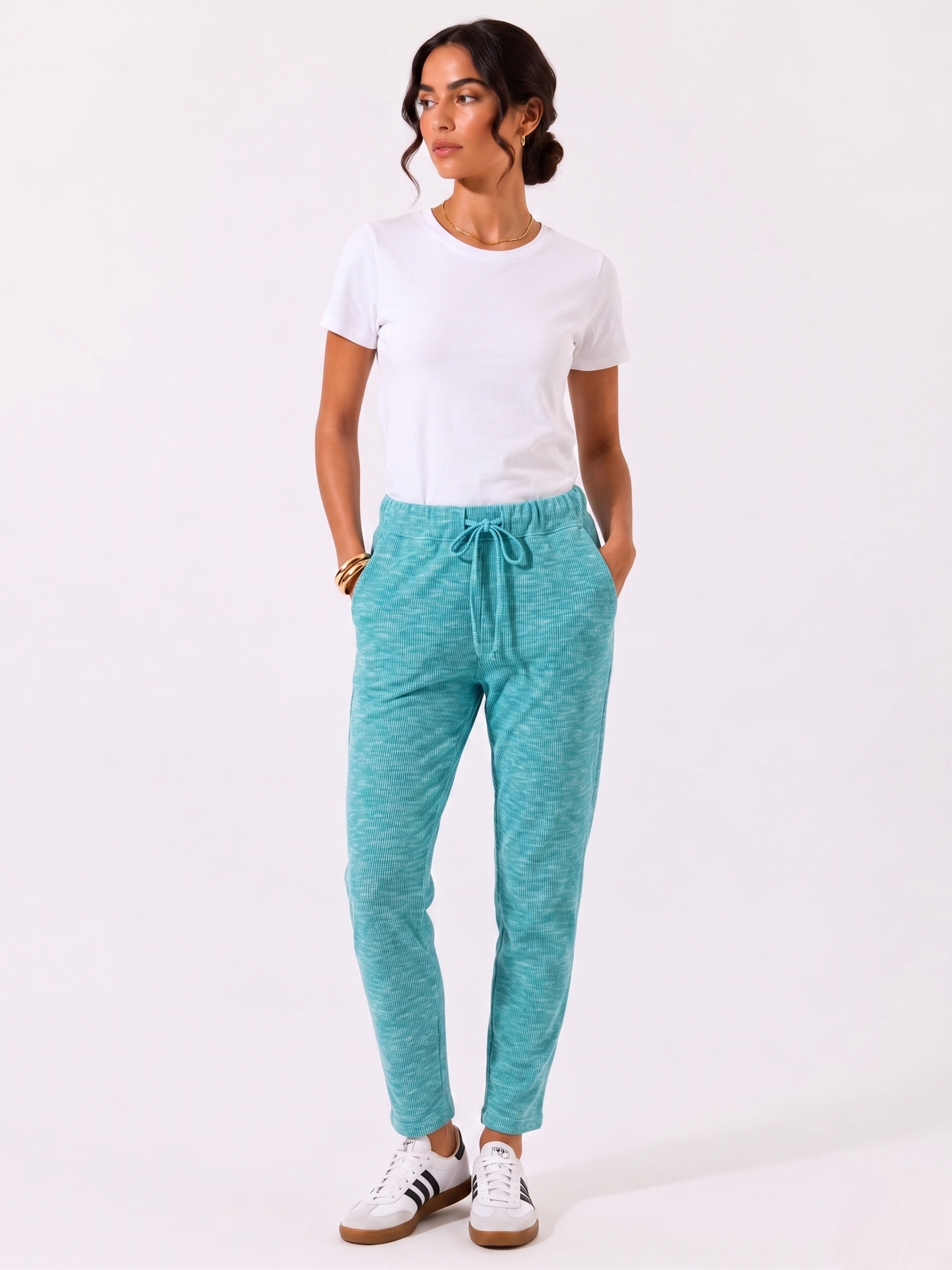 Pantalone Righe azzurro|Colore:Azzurro