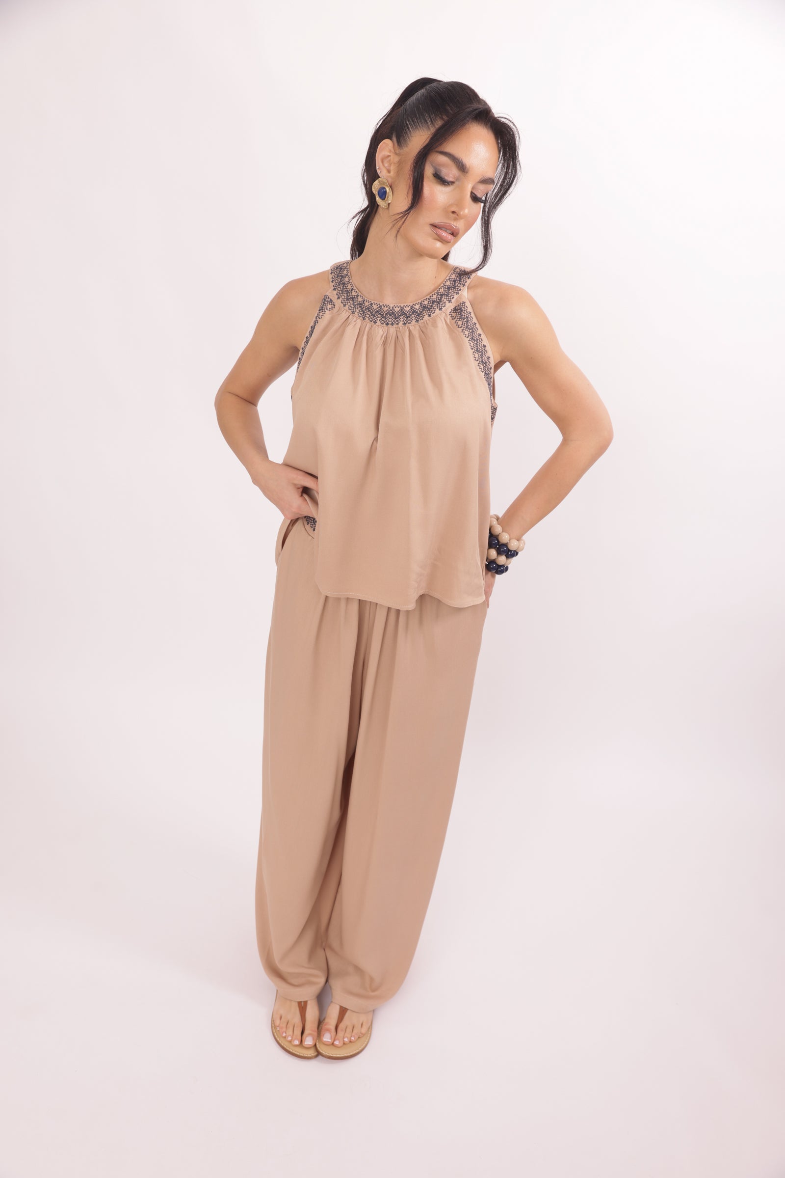 Coordinato Etnique cammello|Colore:Cammello
