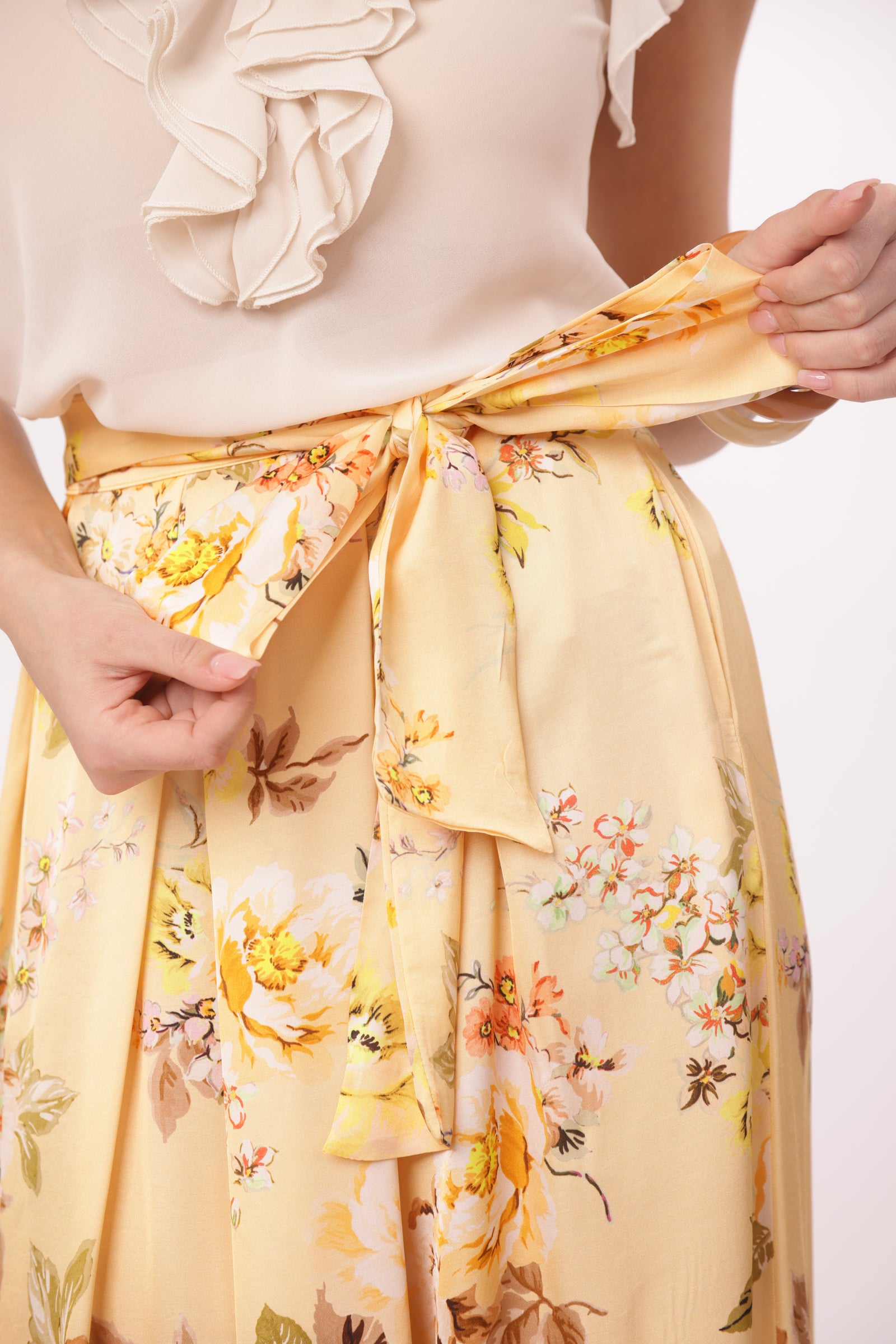 Gonna Flowers pesca|Colore:Pesca