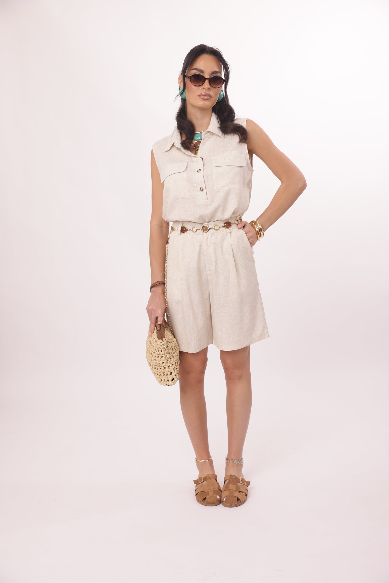 Coordinato Tenerife beige chiaro|Colore:Beige chiaro