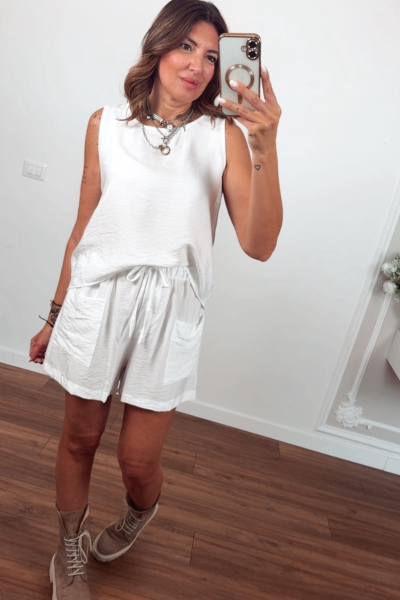 Coordinato Pamela bianco|Colore:Bianco
