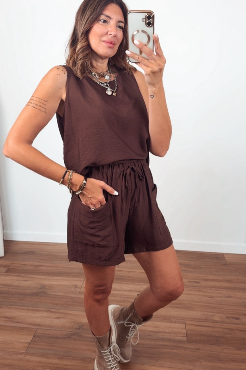 Coordinato Pamela testa di moro|Colore:Testa di moro