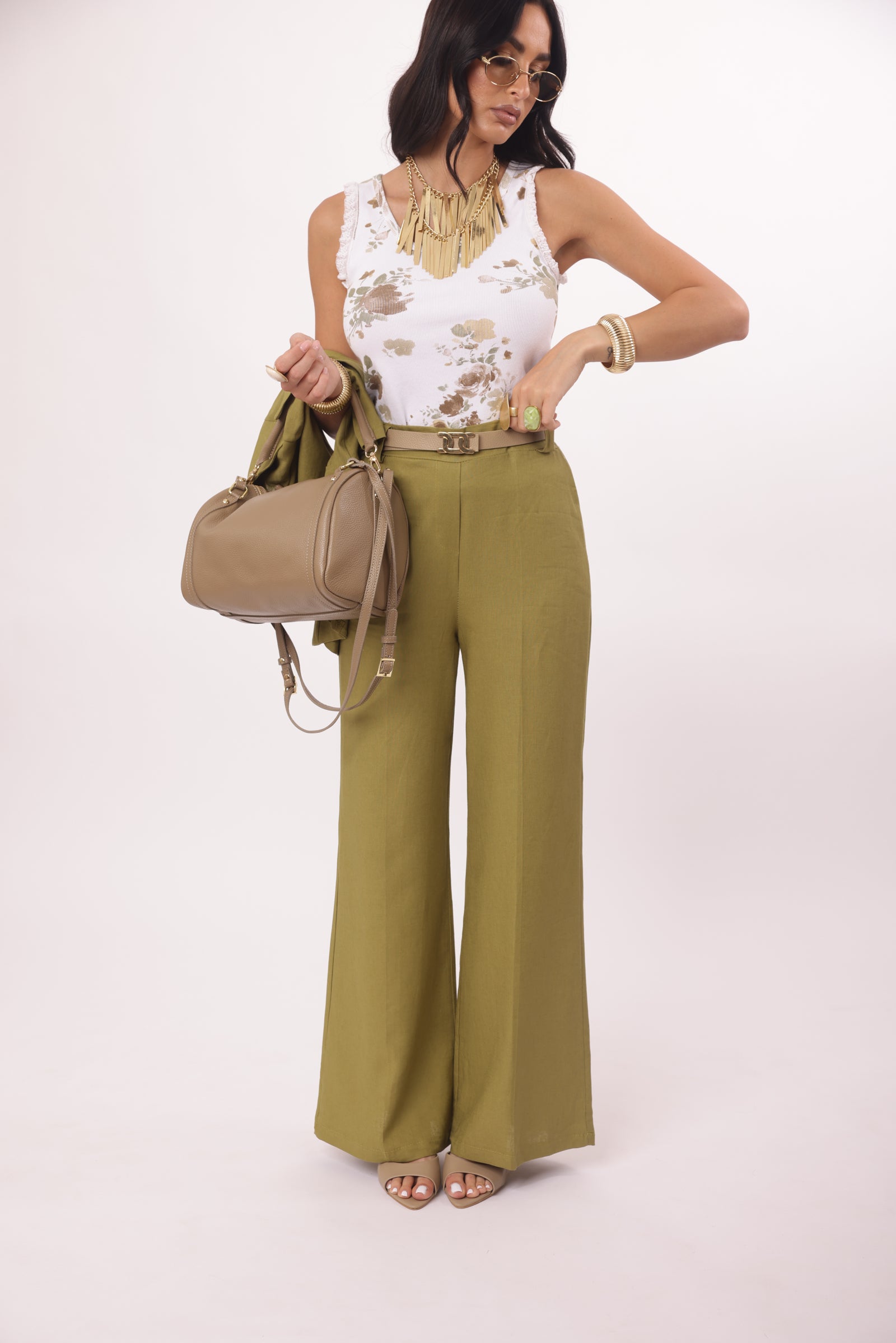 Pantalone Elisabeth Verde|Colore:Verde