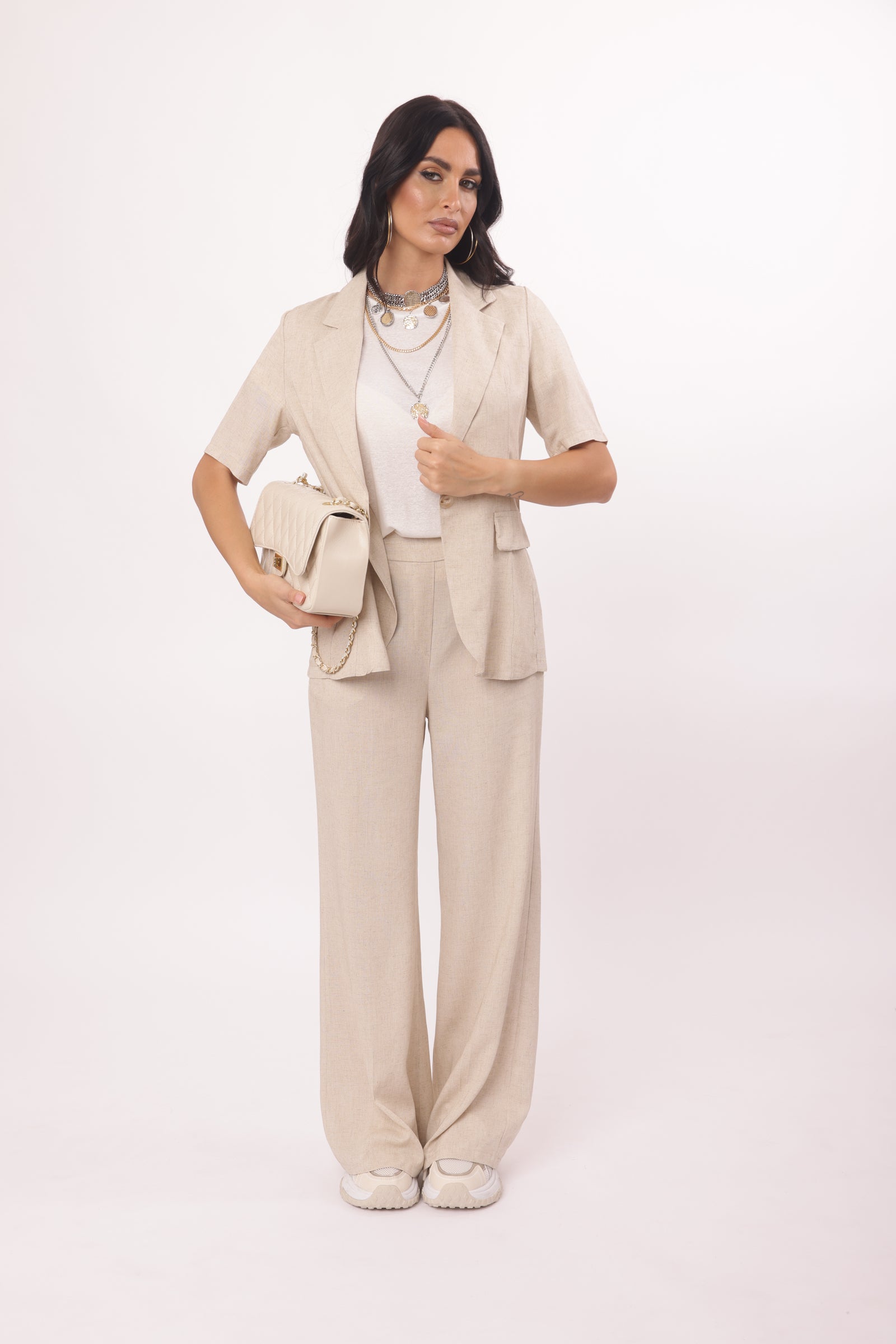 Pantalone Elisabeth Beige|Colore:Beige