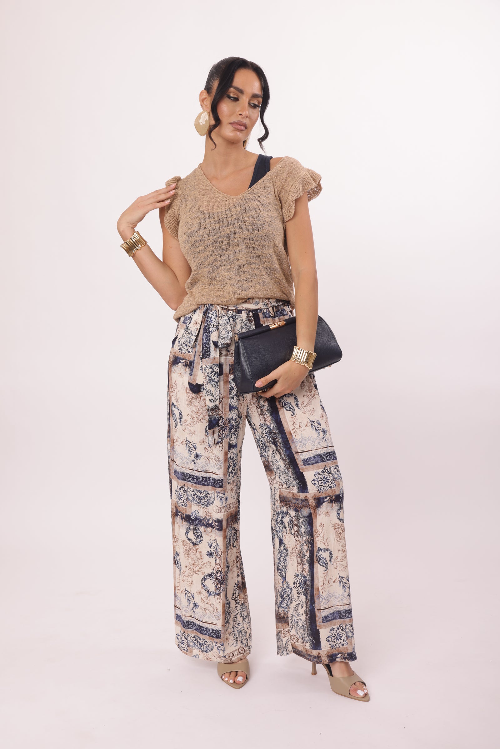 Pantalone Epoque blu|Colore:Blu