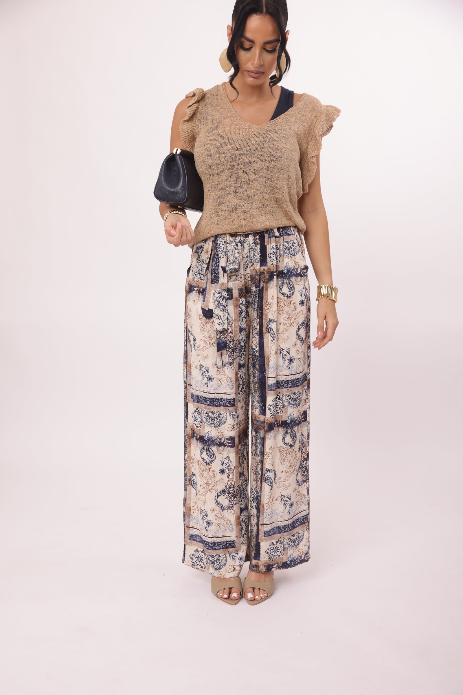 Pantalone Epoque blu|Colore:Blu