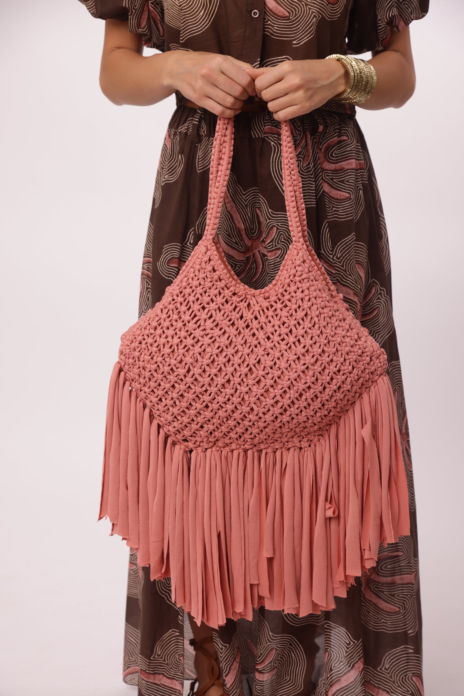 Borsa Crochet rosa|Colore:Rosa