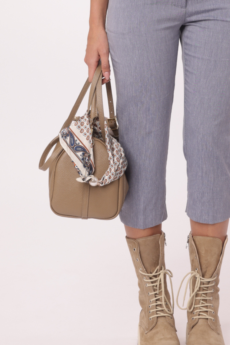Foulard Mini Paisley beige|Colore:Beige