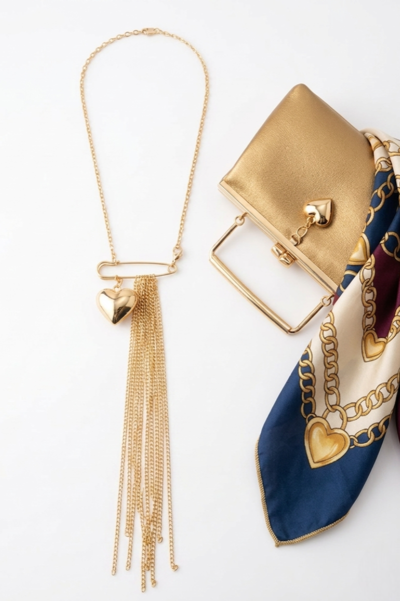 Spilla Cuore oro|Colore:Oro