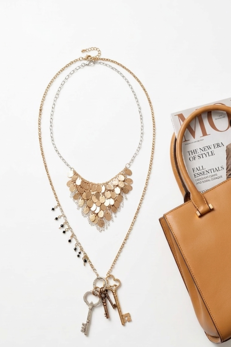 Collana Chiave oro|Colore:Oro