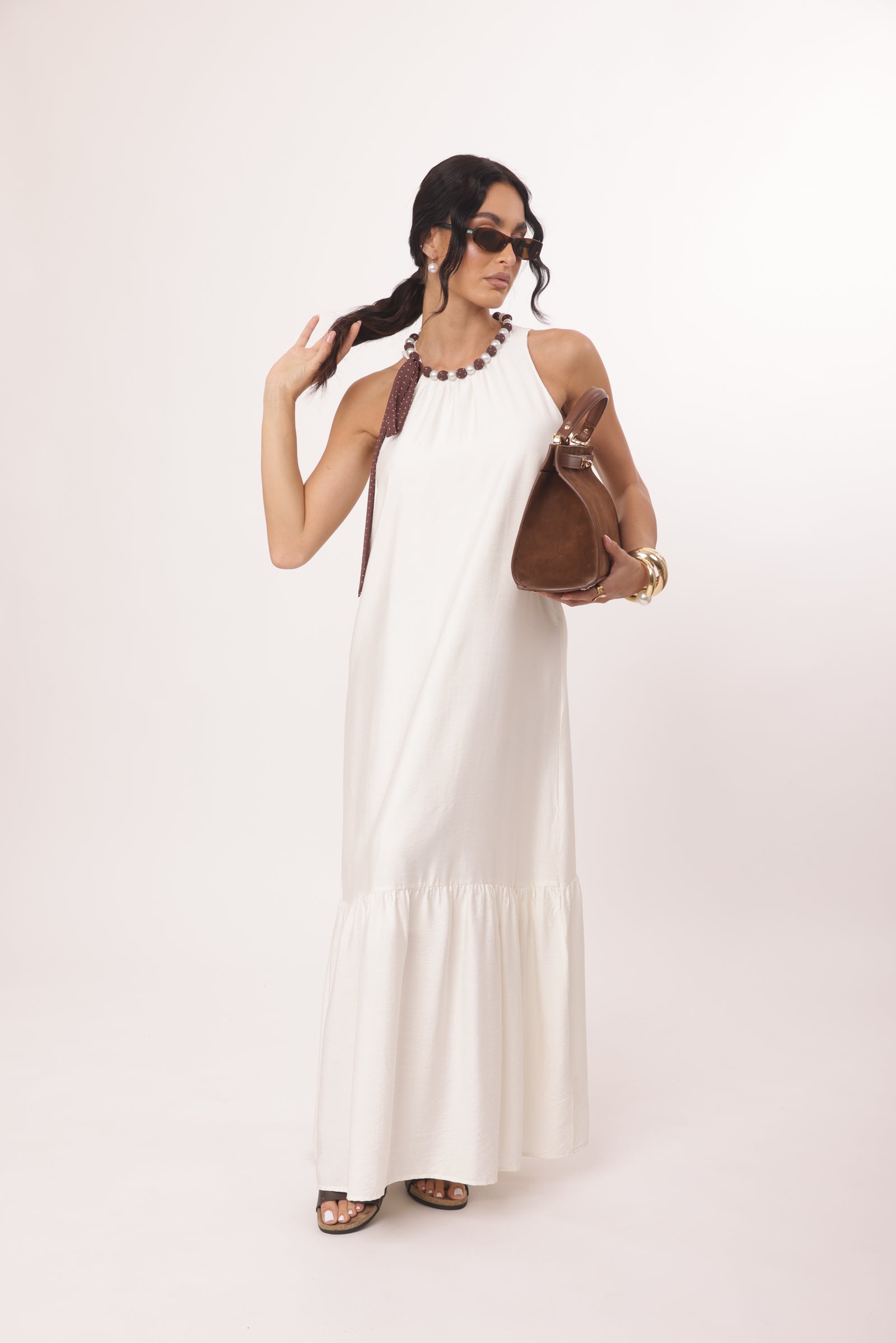 Abito Clelia bianco|Colore:Bianco