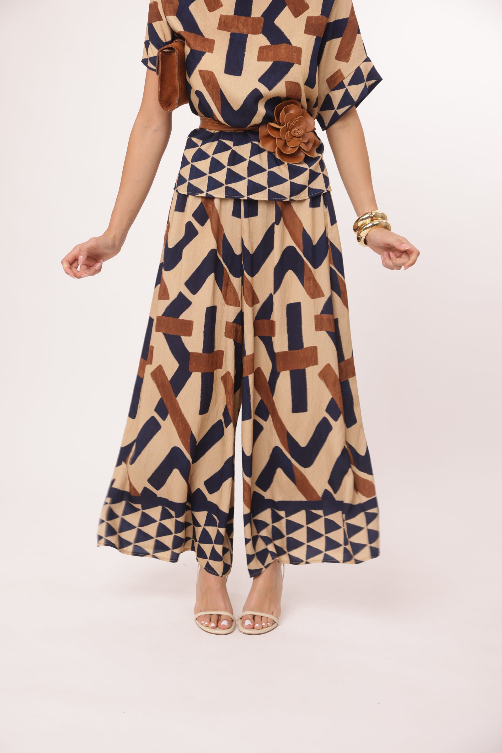 Coordinato Afro blu|Colore:Blu