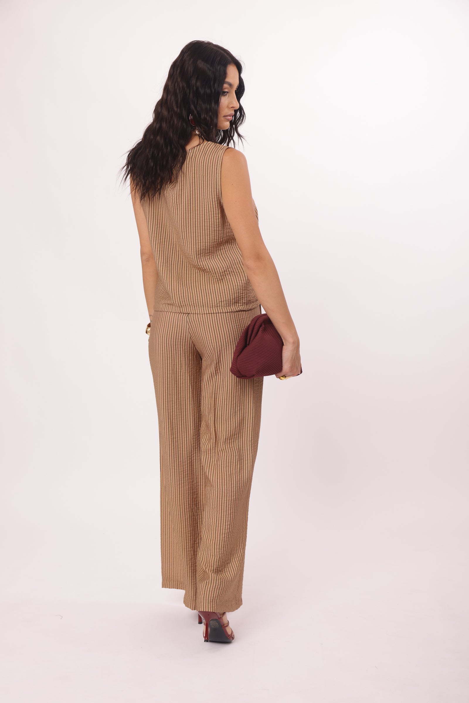 Pantalone Millerighe cammello|Colore:Cammello