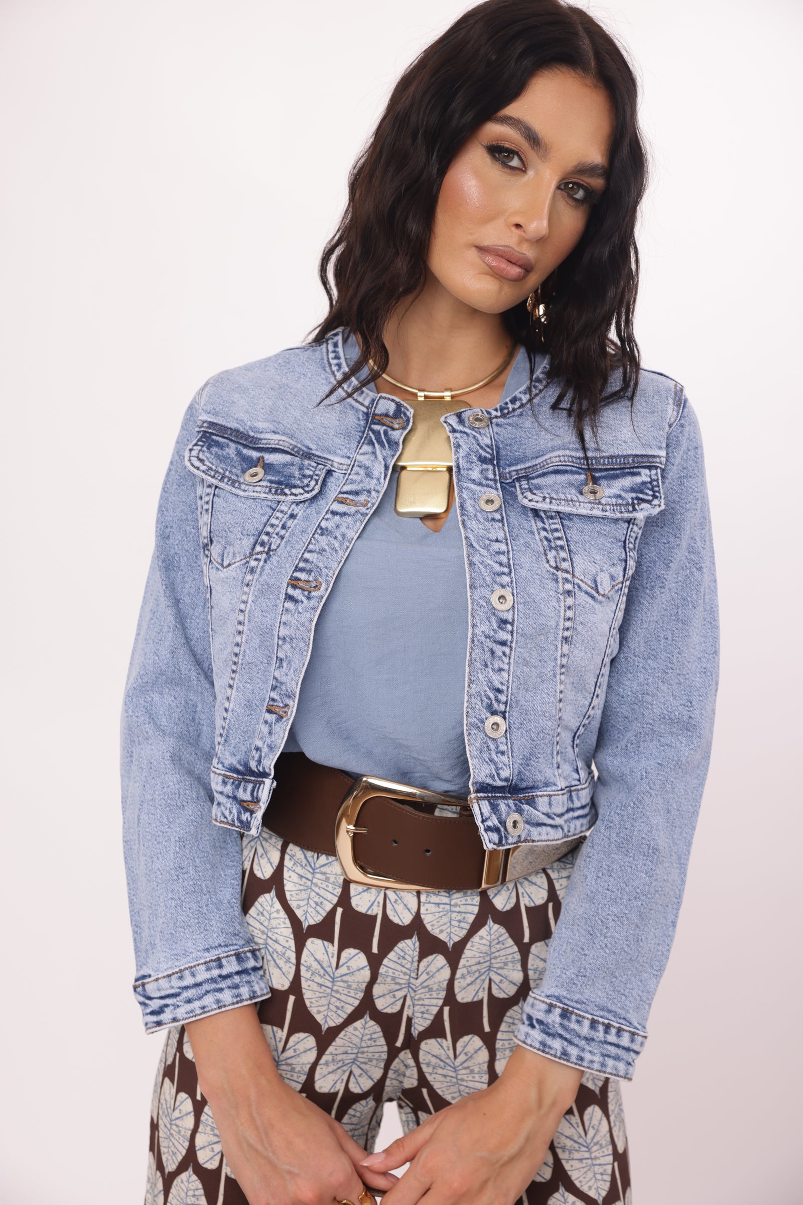 Giubbino Denim London denim chiaro|Colore:Denim chiaro