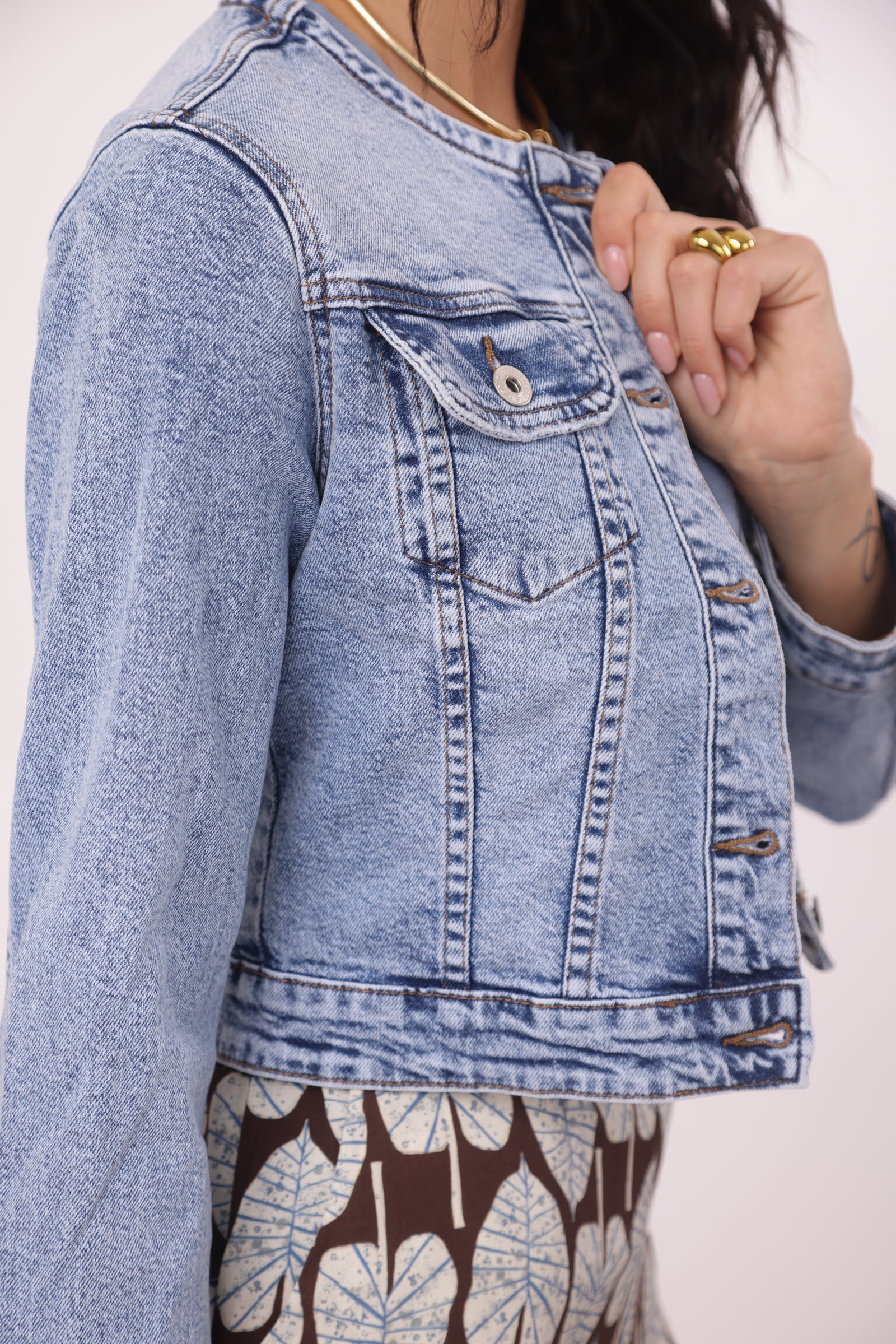 Giubbino Denim London denim chiaro|Colore:Denim chiaro
