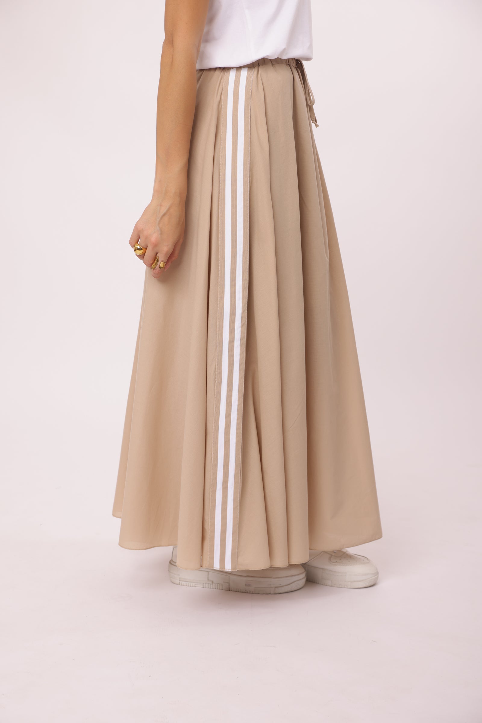 Gonna Bande beige|Colore:Beige