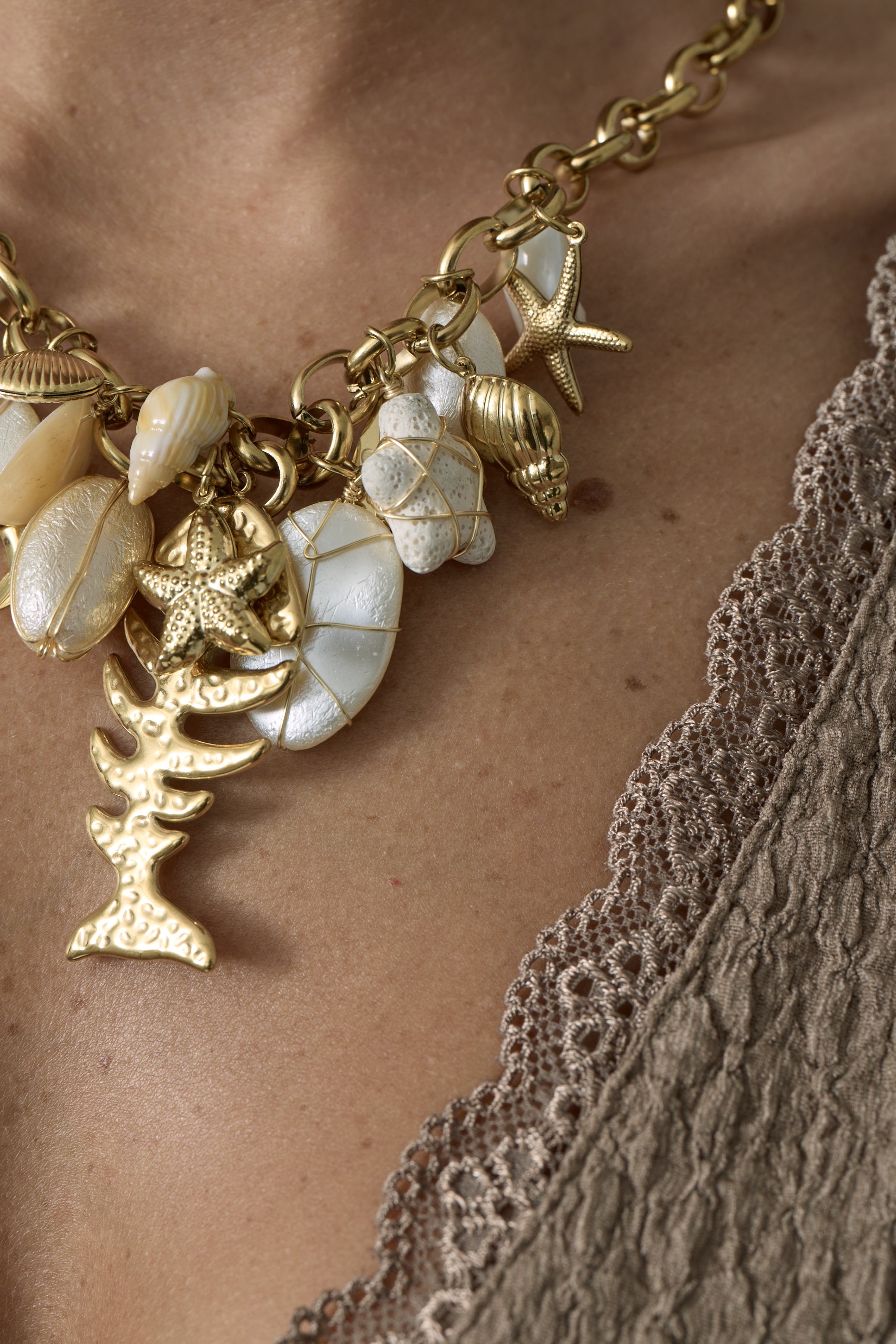 Collana Fish oro|Colore:Oro