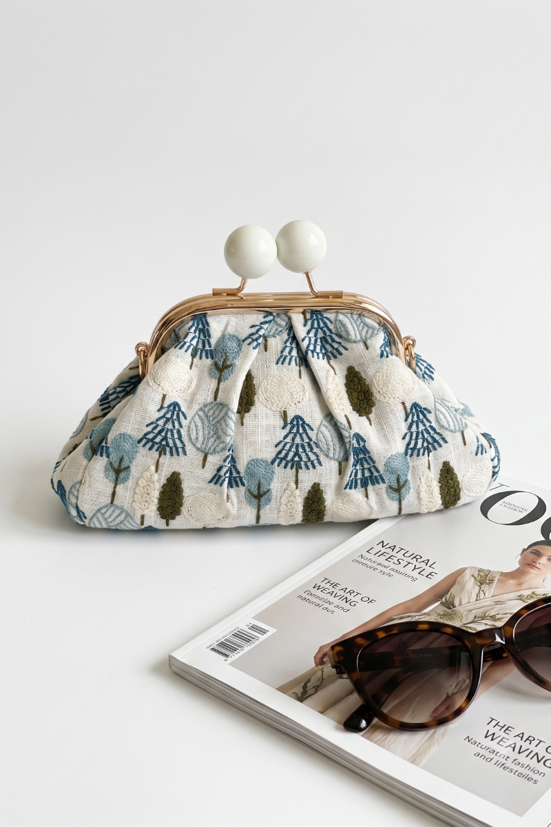 Mini Clutch Flower bianco|Colore:Bianco
