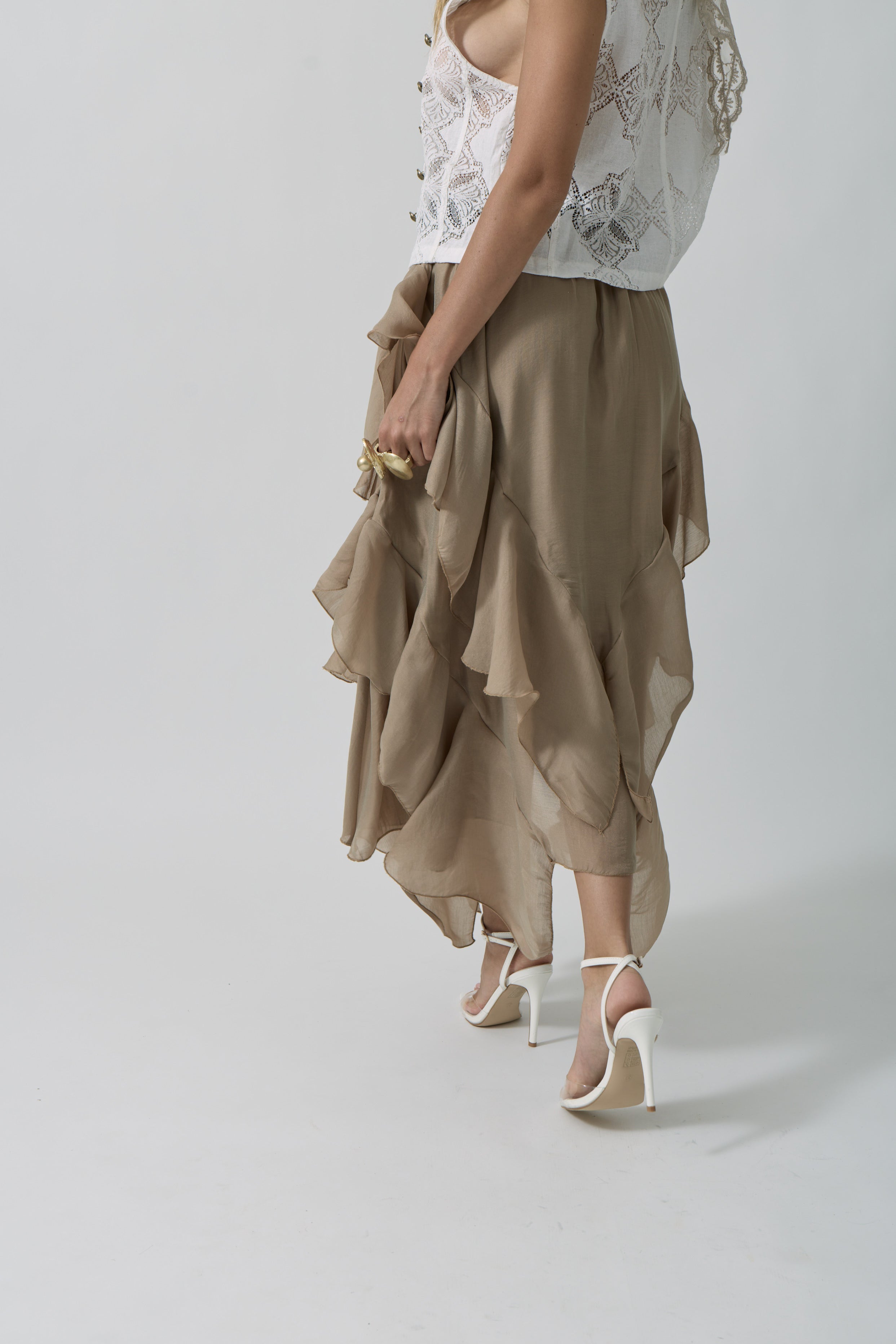 Gonna Odette cammello|Colore:Cammello