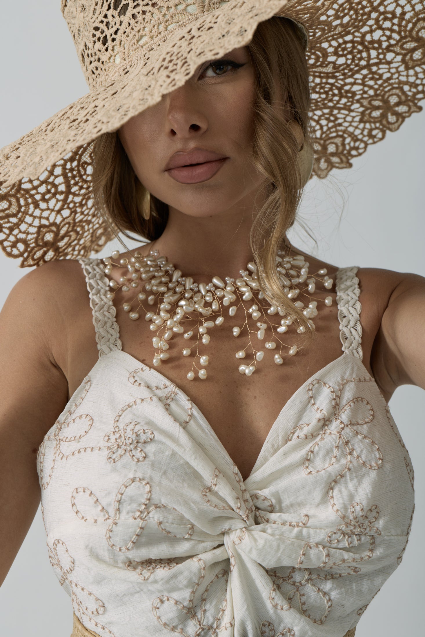 Collana Perle Tree bianco perla|Colore:Bianco perla