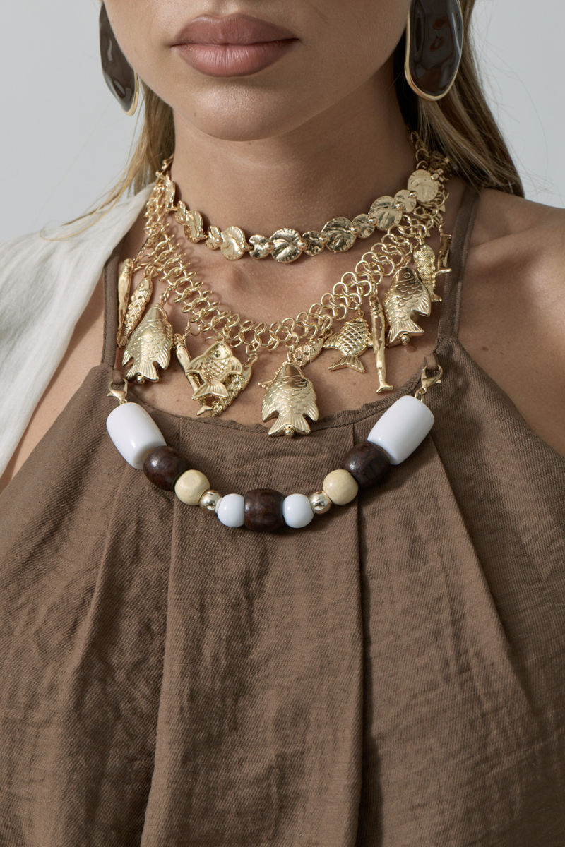 Collana Gold Fish oro|Colore:Oro