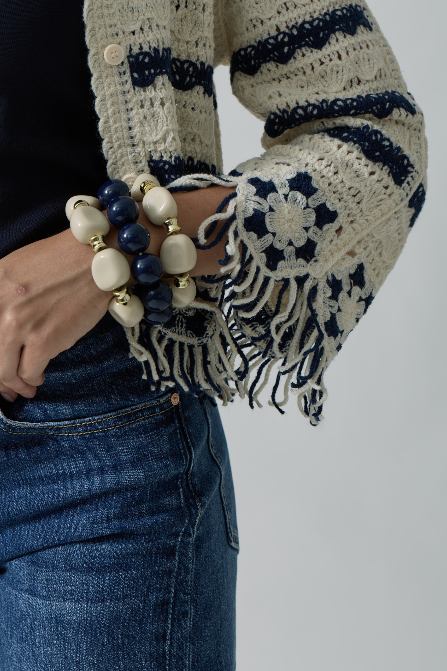 Cardigan Nausica avorio|Colore:Avorio