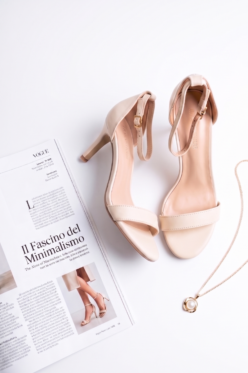 Sandalo Con Tacco nude|Colore:Nude