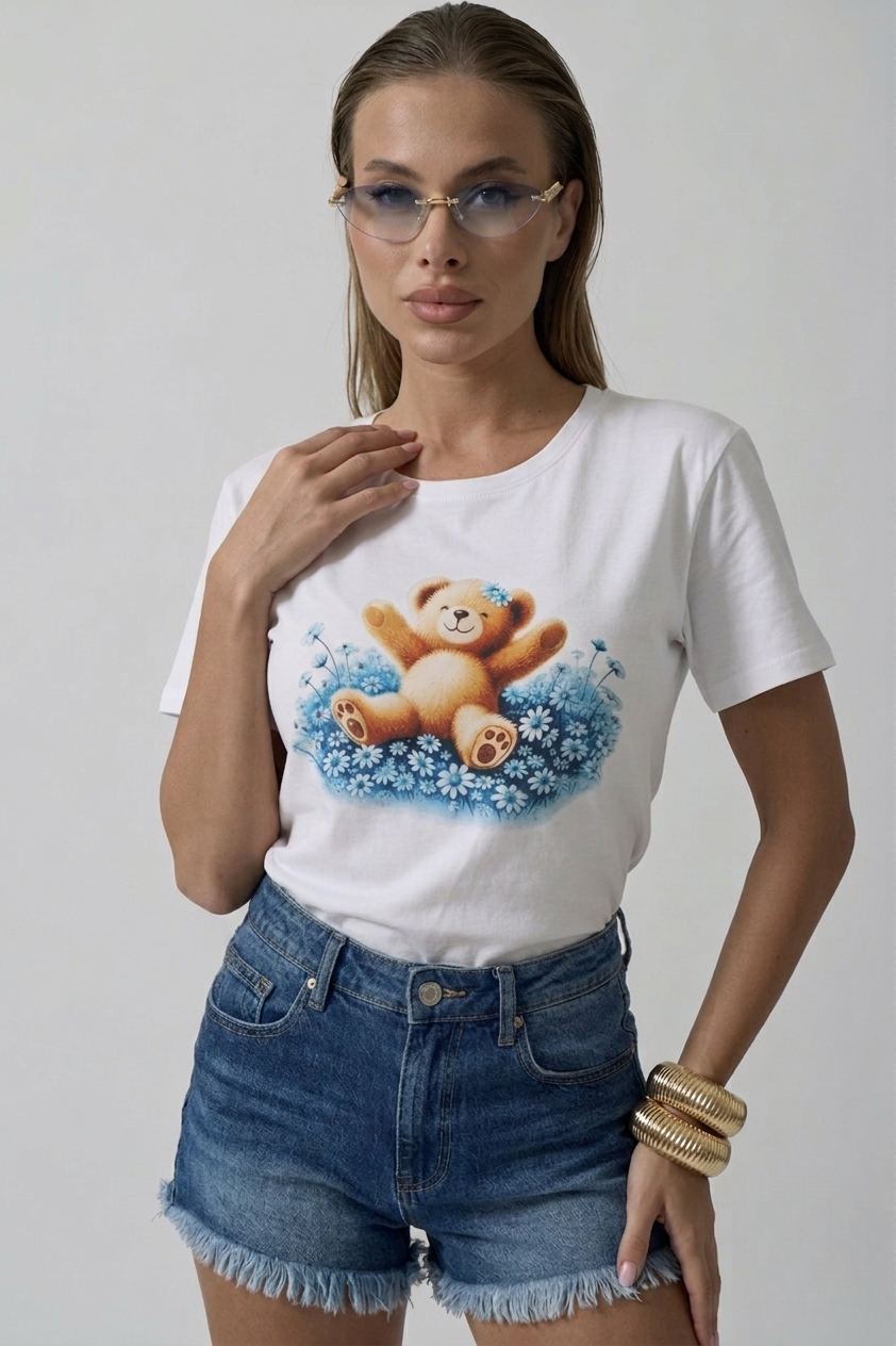 T-Shirt Teddy avion|Colore:Avion