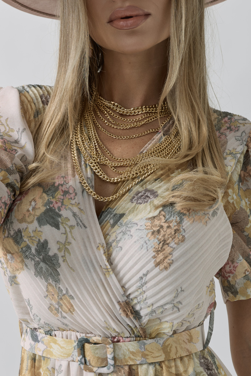 Collana Multicatena oro|Colore:Oro