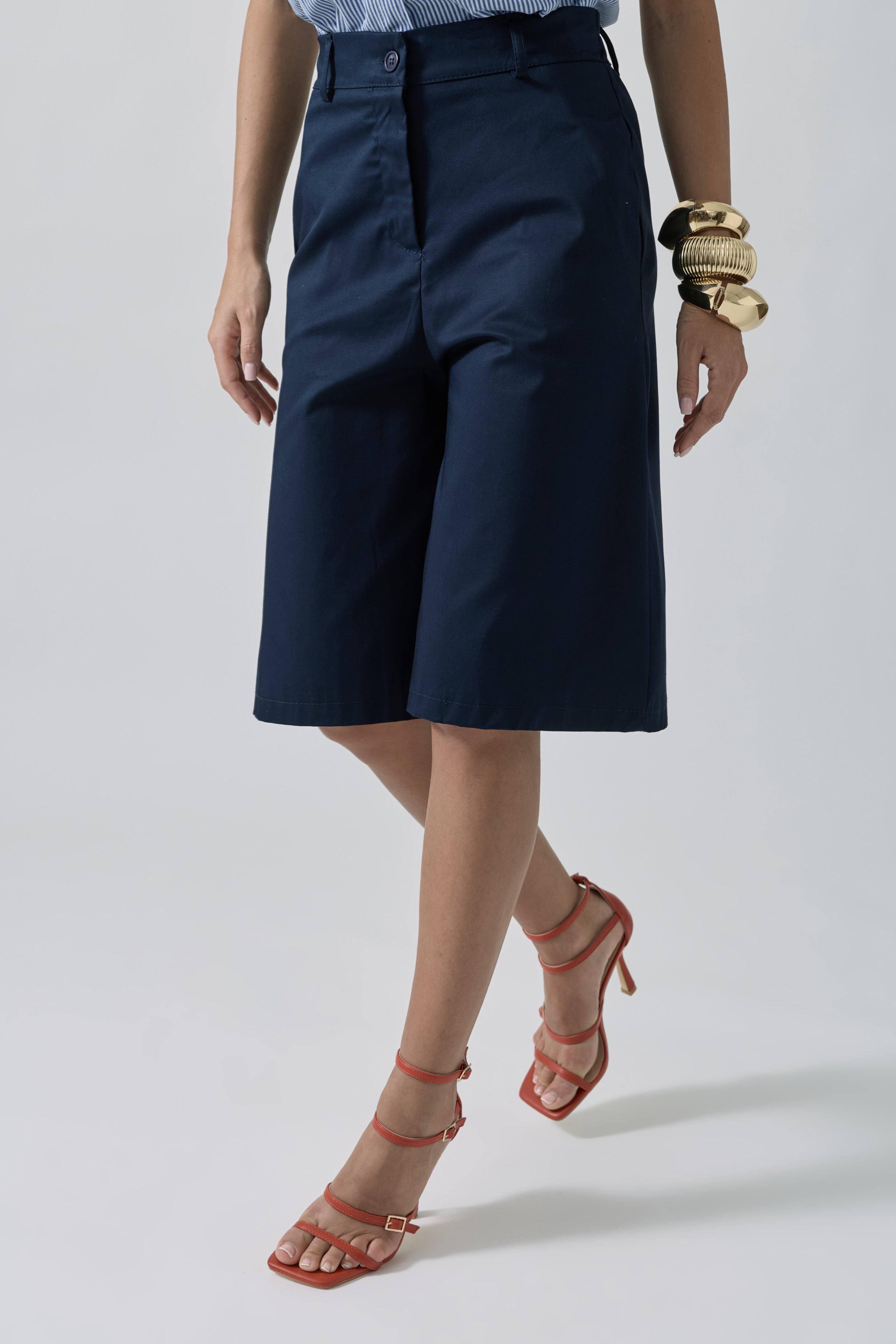 Bermuda In Cotone blu|Colore:Blu
