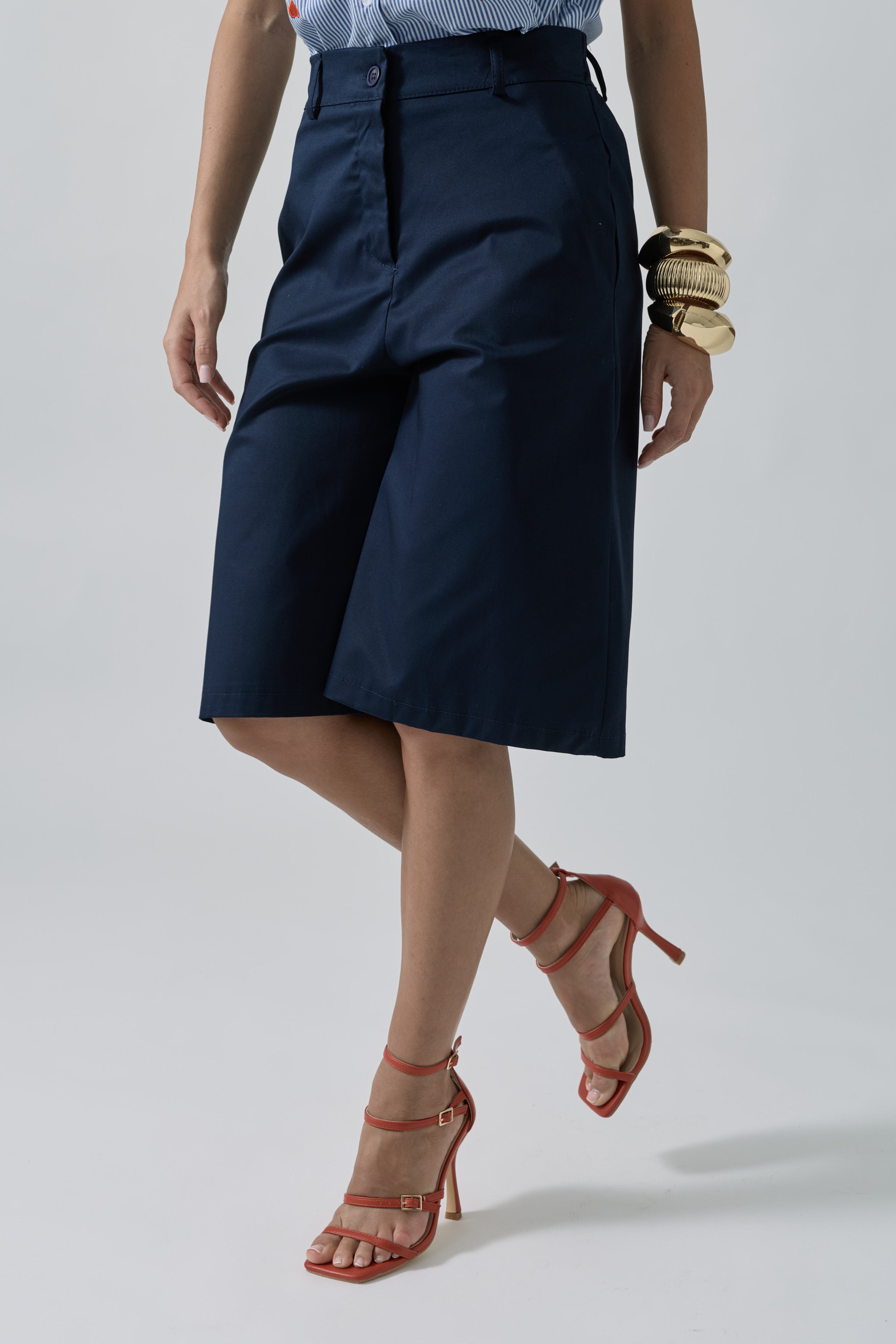 Bermuda In Cotone blu|Colore:Blu