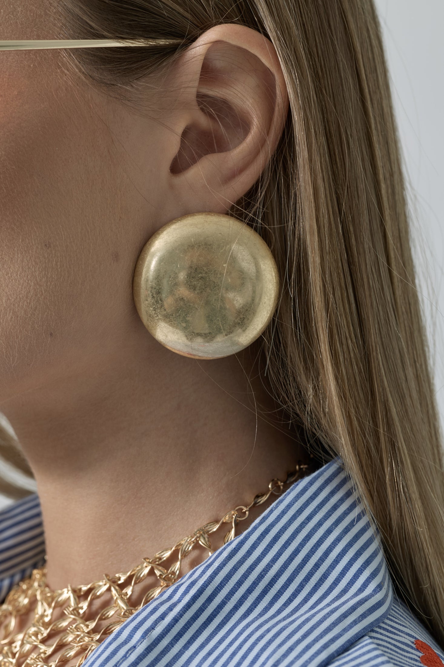 Orecchini Round oro|Colore:Oro