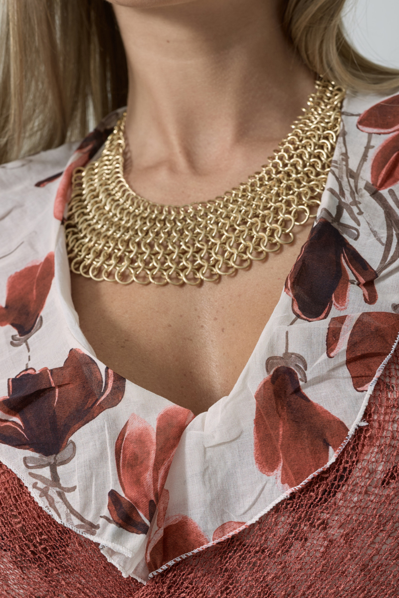 Collana Fazzoletto Catena oro|Colore:Oro